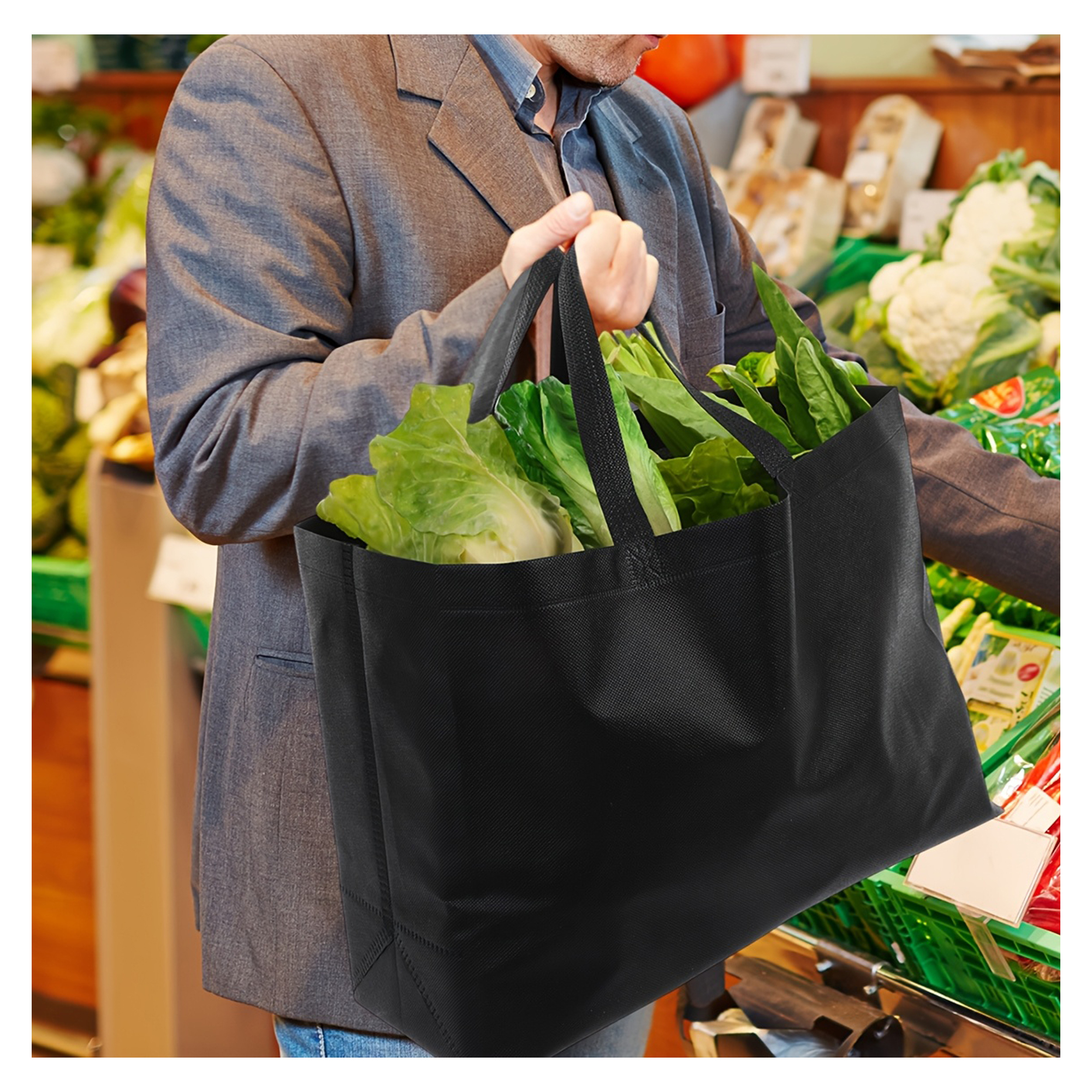 Custom Non-Woven Tote Bag with Reinforced Handles 3
