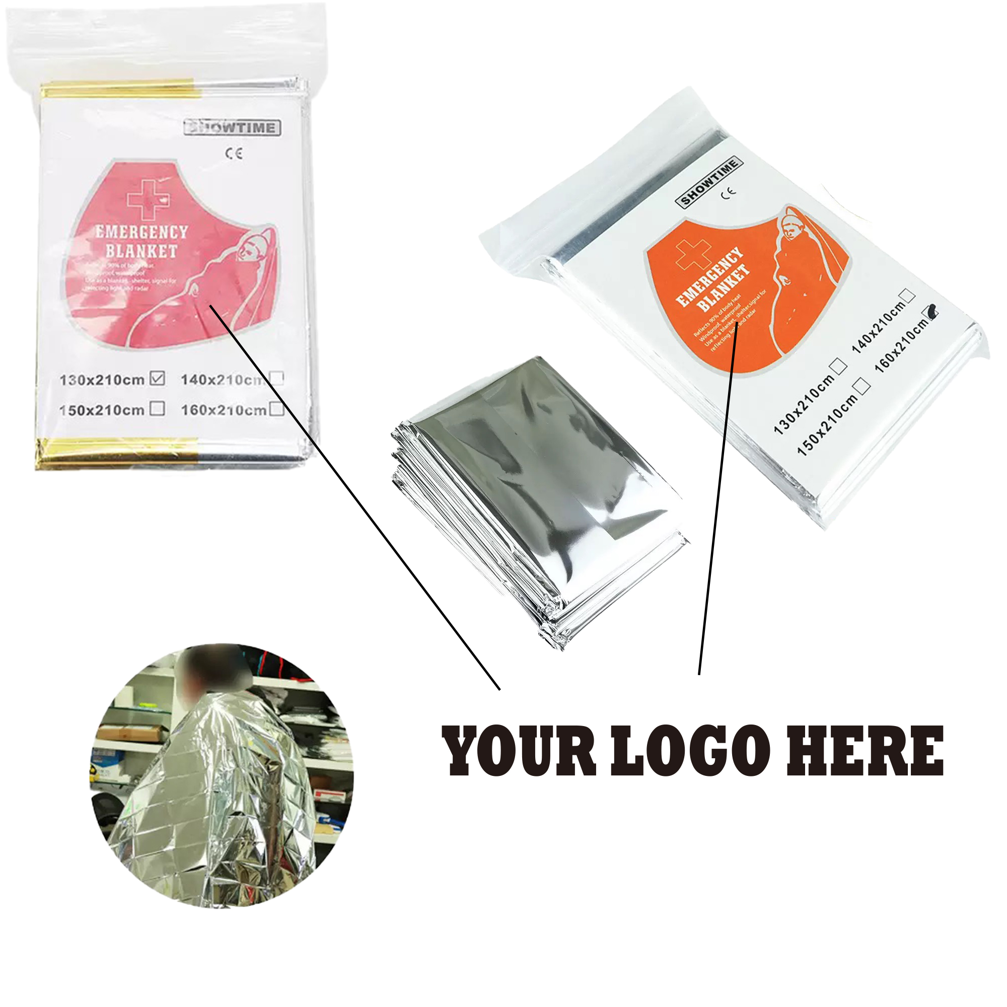 Emergency Thermal Blanket with Heat Retention 1