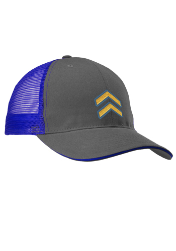 Seneca Two Tone Structured Mesh Trucker Hats 5