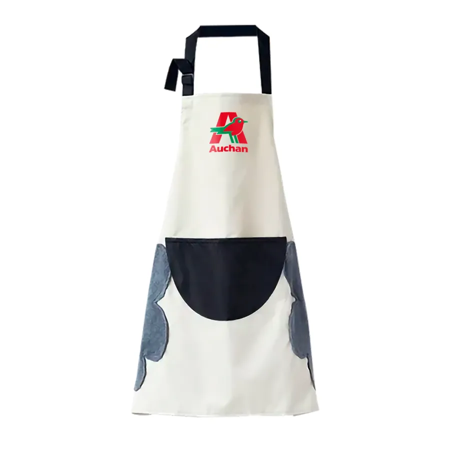 Floral Apron with Hand Wiping Pockets 7