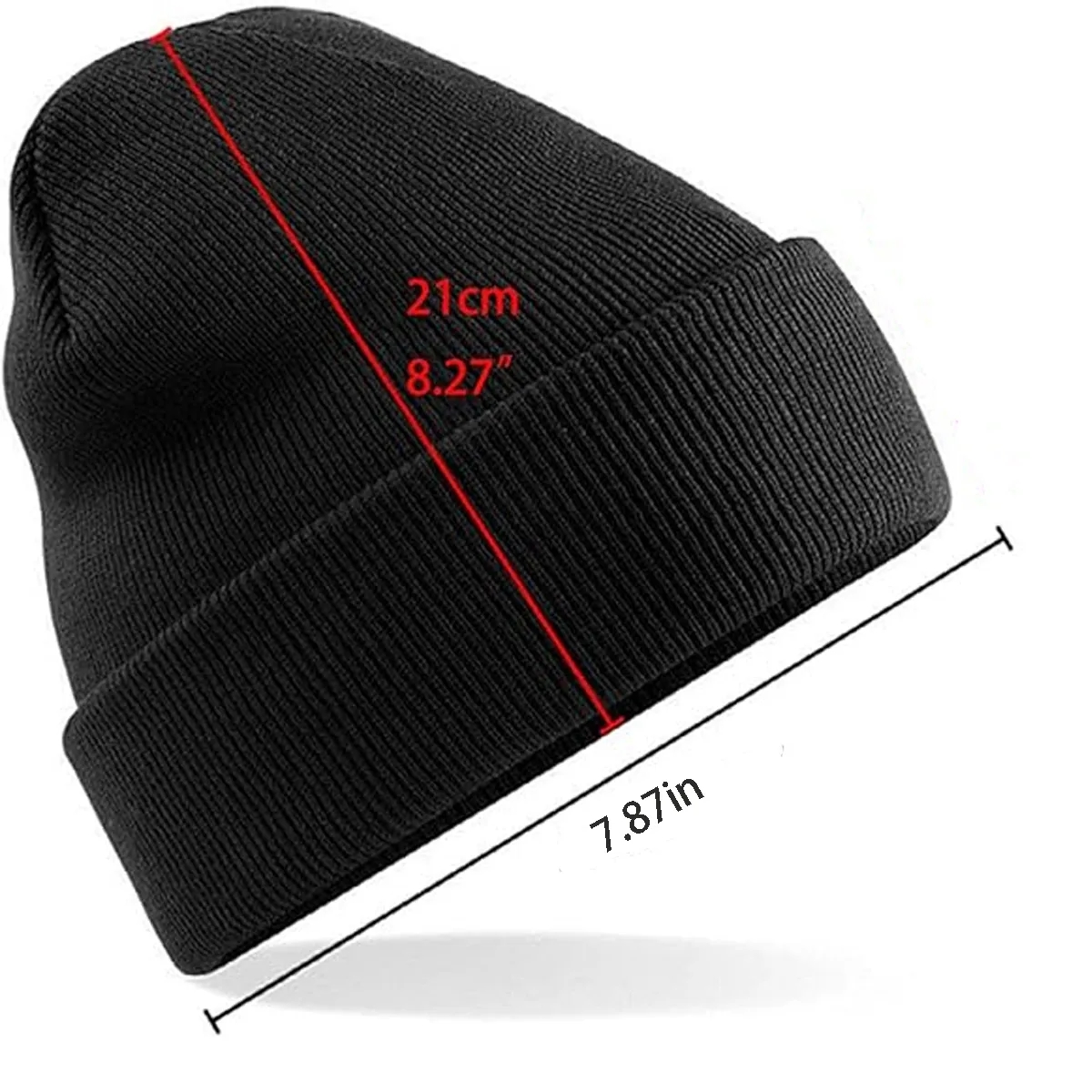 Winter warm earmuffs Thermal Reversible Knit Cuffed Beanie 2