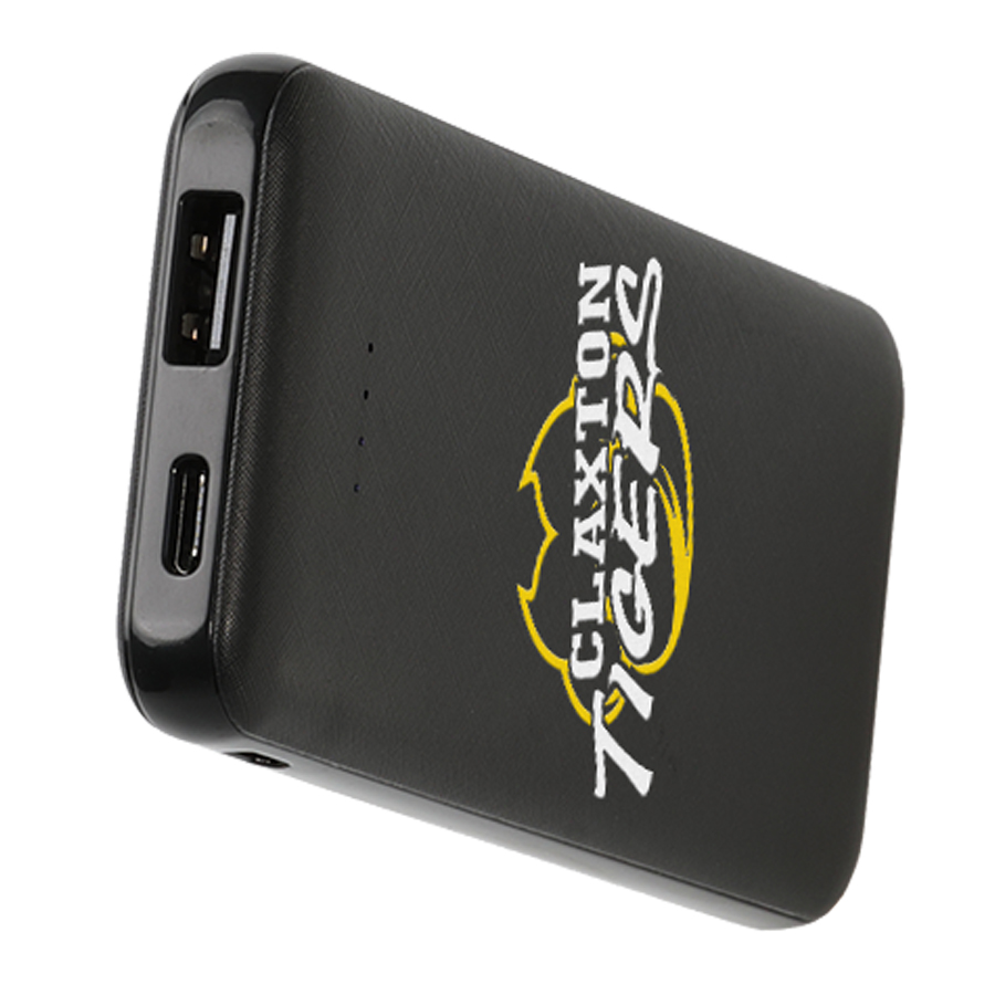 Slim Textured Power Bank with Multiple Ports 3