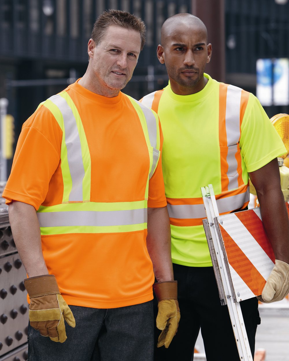 Class 2 Flat Stitch Self-Fabric Panels T-Shirt