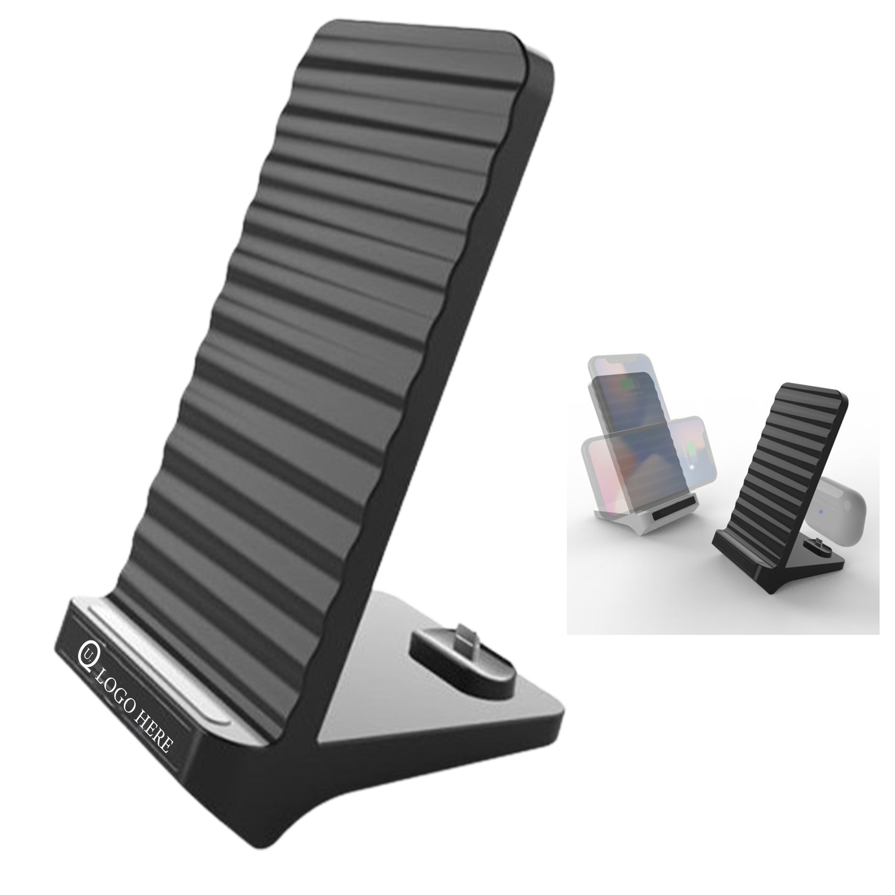 2 In 1 Mobile Phone Stand Wireless Quick Charge