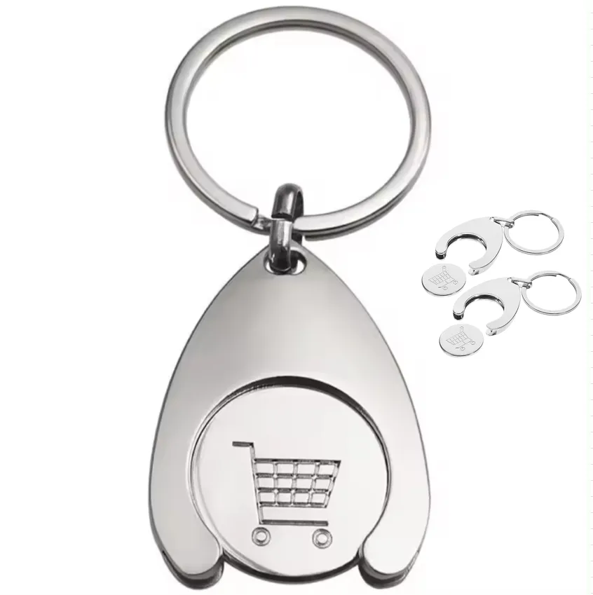 Shopping trolley coin holder keychain 3