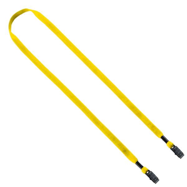 1/2" Cotton Double Bulldog Clip Lanyard 5