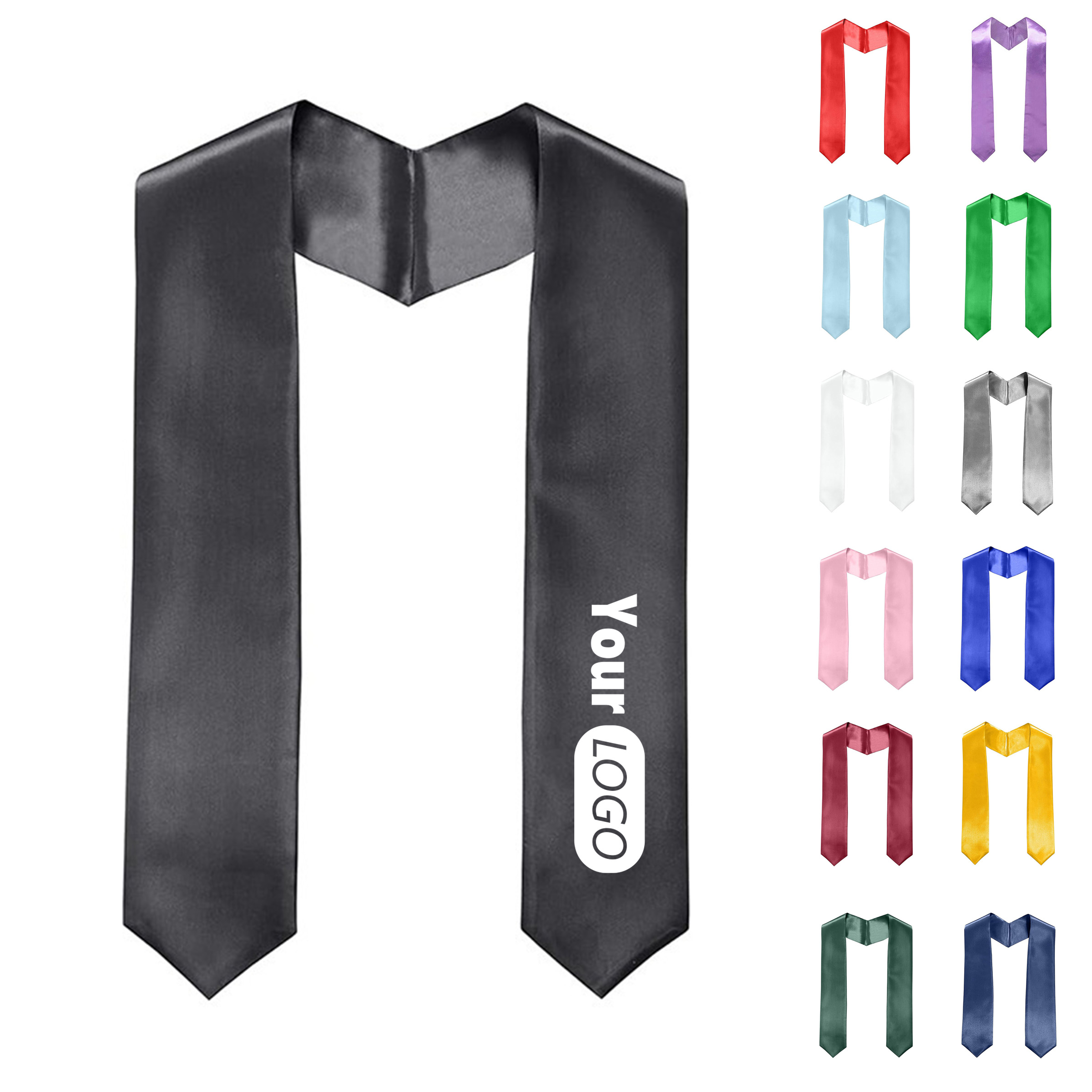 Custom Satin Graduation Stole 11