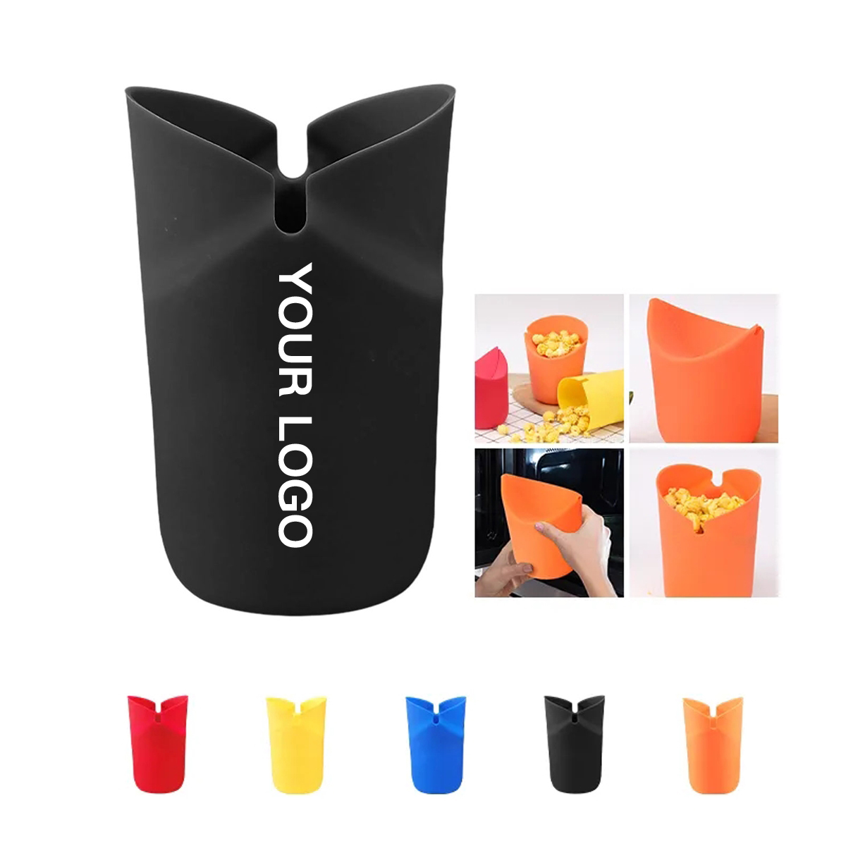 Microwave Popcorn Bowl Made of Soft Silicone 1