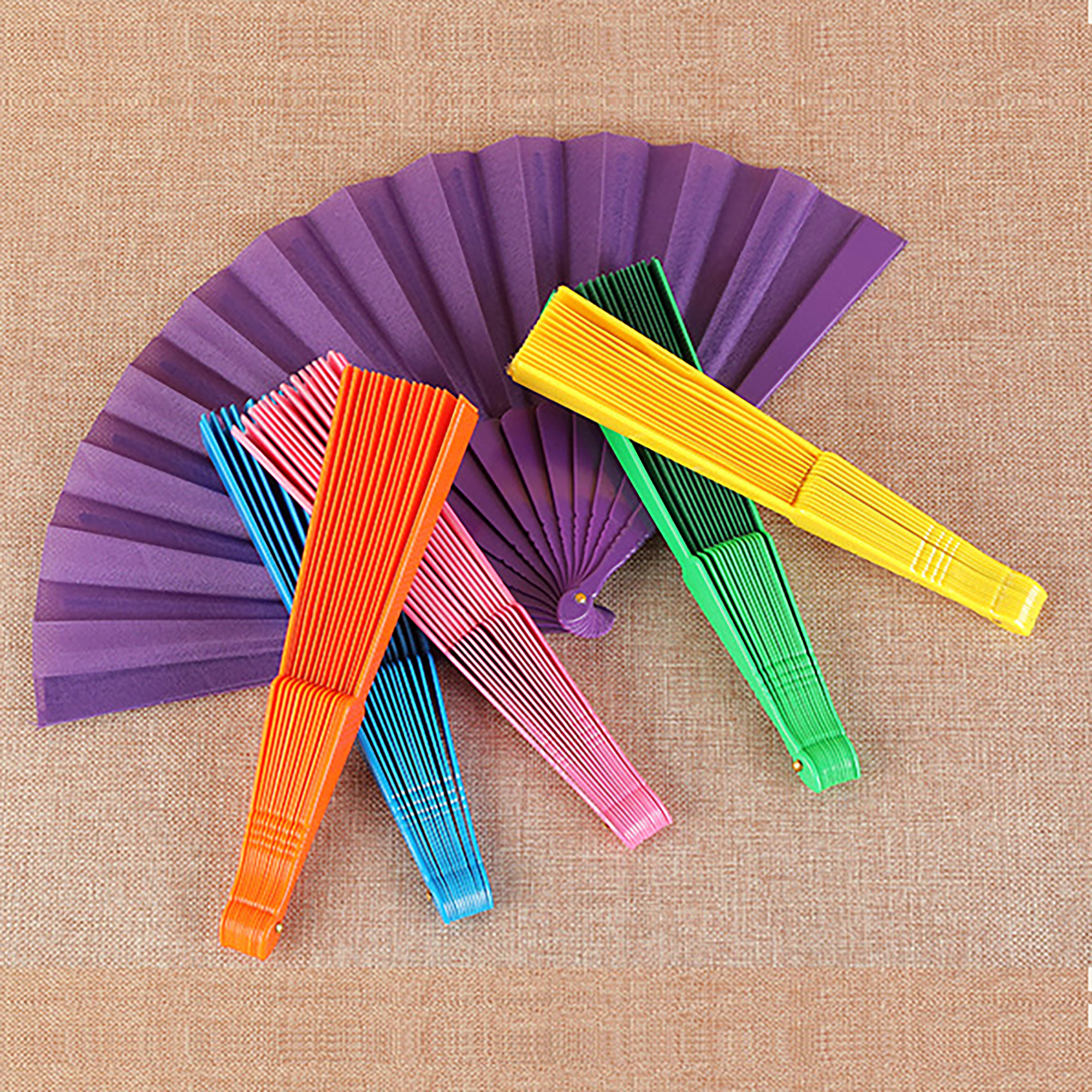 Folding Fabric Hand Fan 2