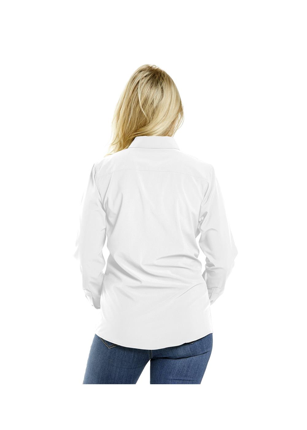 Storm Creek Women's Influencer 4-Way Stretch Solid Woven Shirt 15