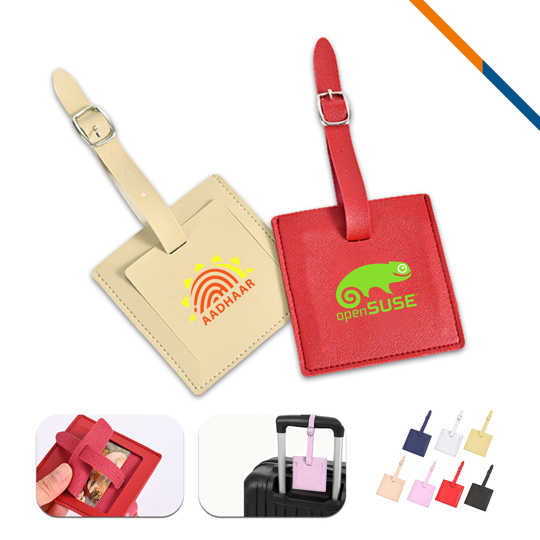 LugSafe PU Leather Luggage Tag 4