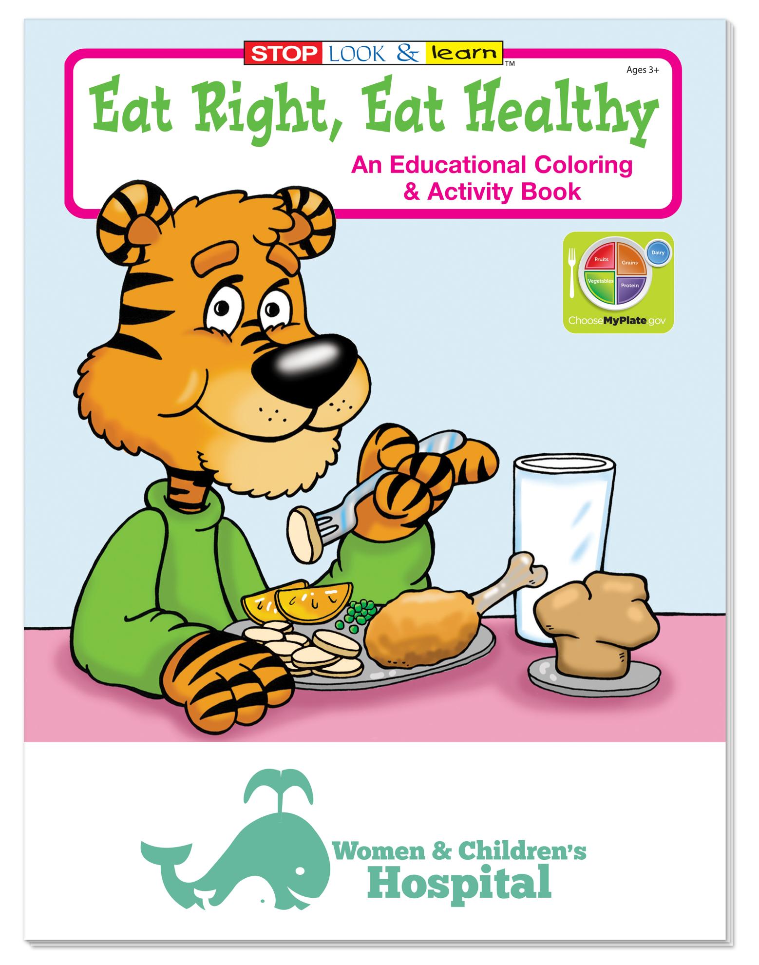 Coloring Book: Eat Right, Eat Healthy