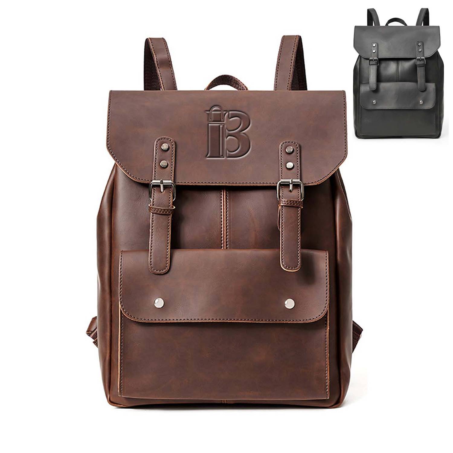 PU Leather Crossbody Backpack Shoulder Bag 2
