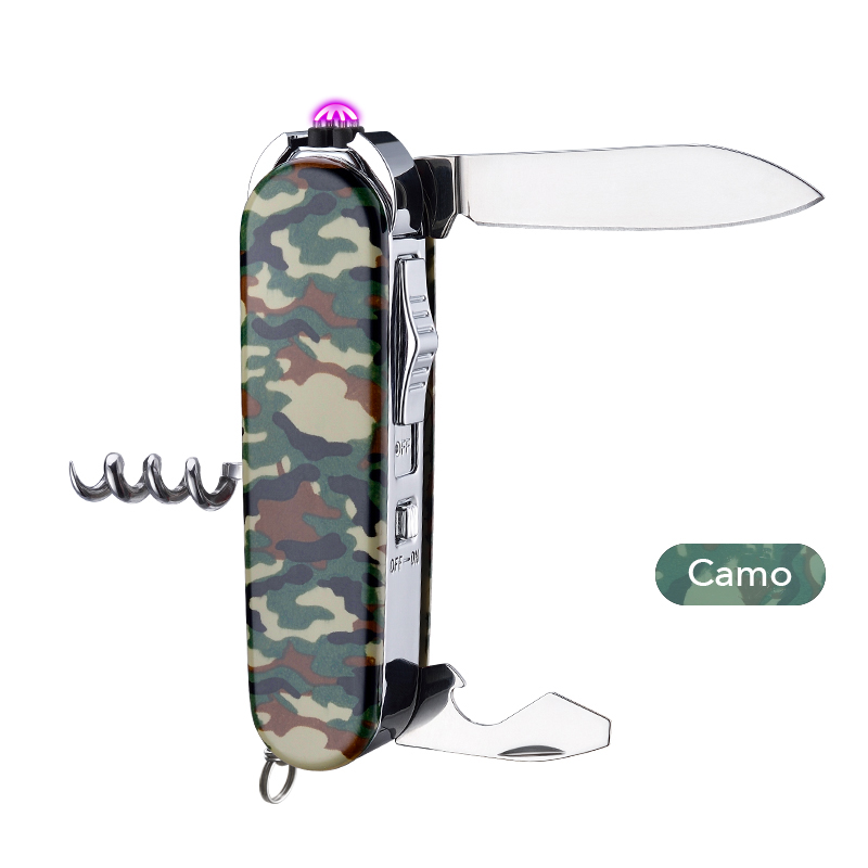 Swissarmy Style 5-In-1 Multi-Function Pocket Knife, Lighter, Corkscrew And More 11