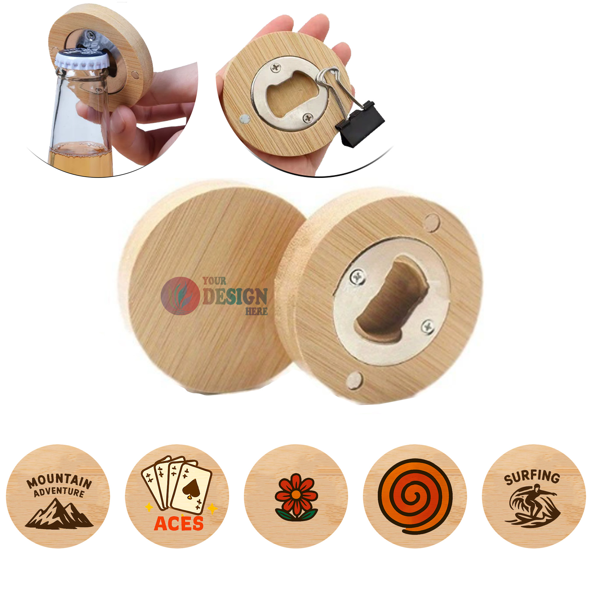 Wood Beer Bottle Opener 3