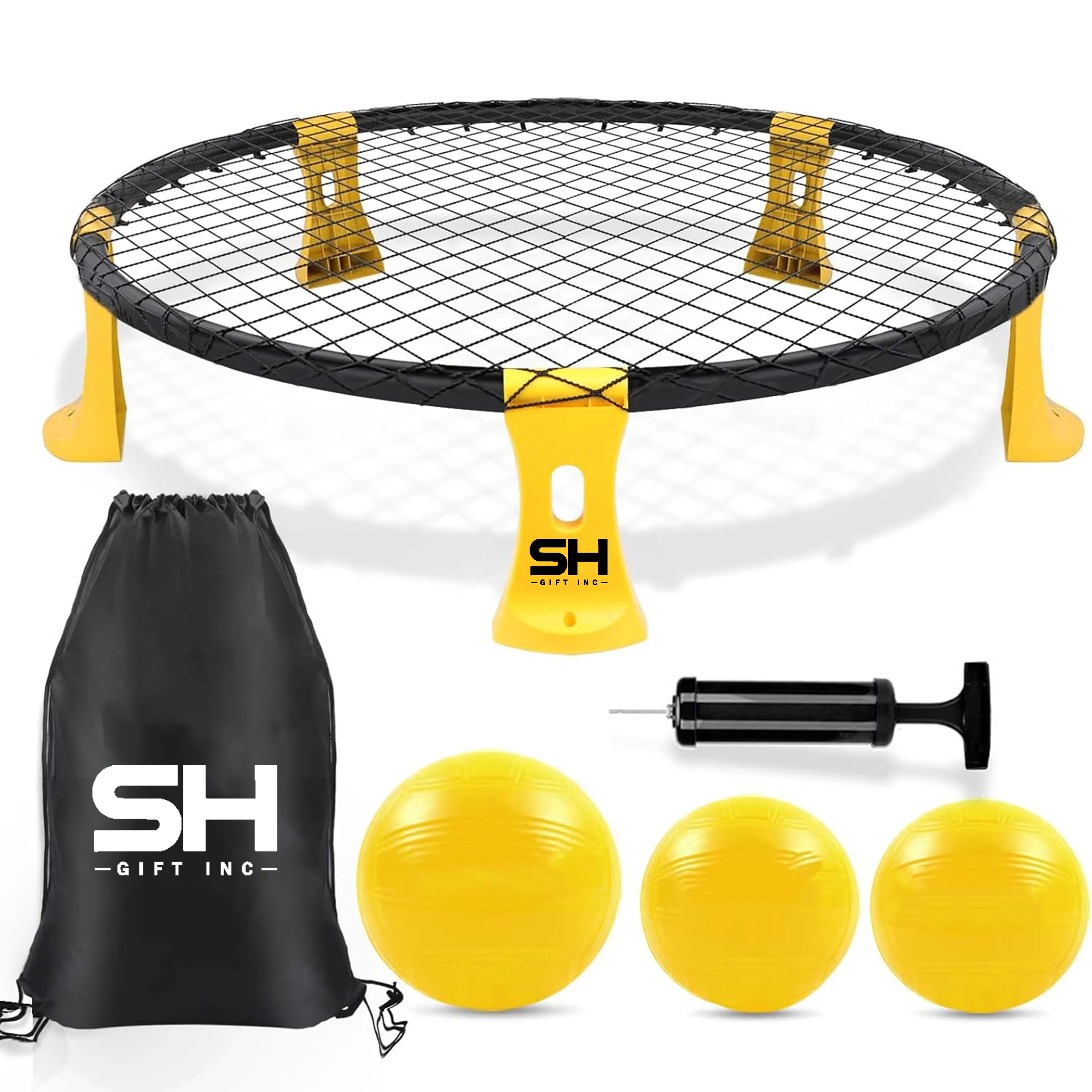 Outdoor Beach Ball Games with Carrying Bag, 3 Balls 2