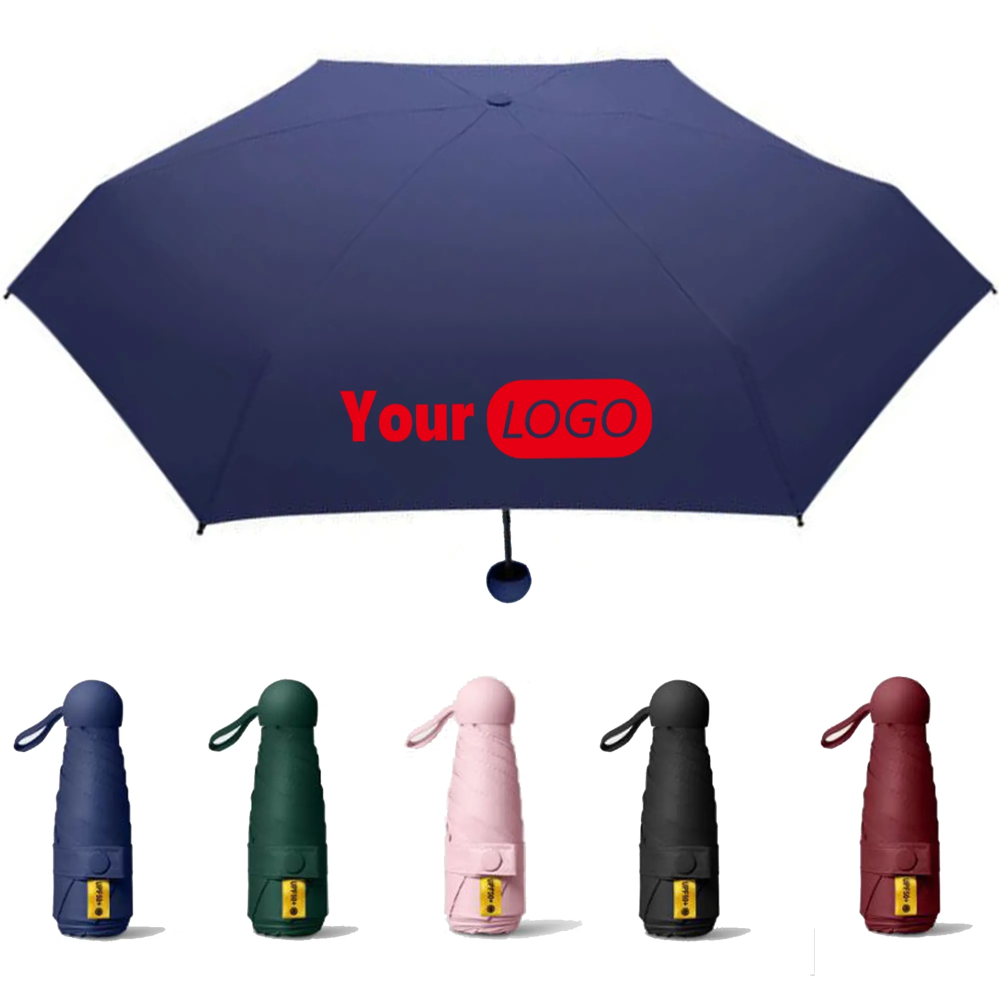 Portable Travel Mini Umbrella With Case 2