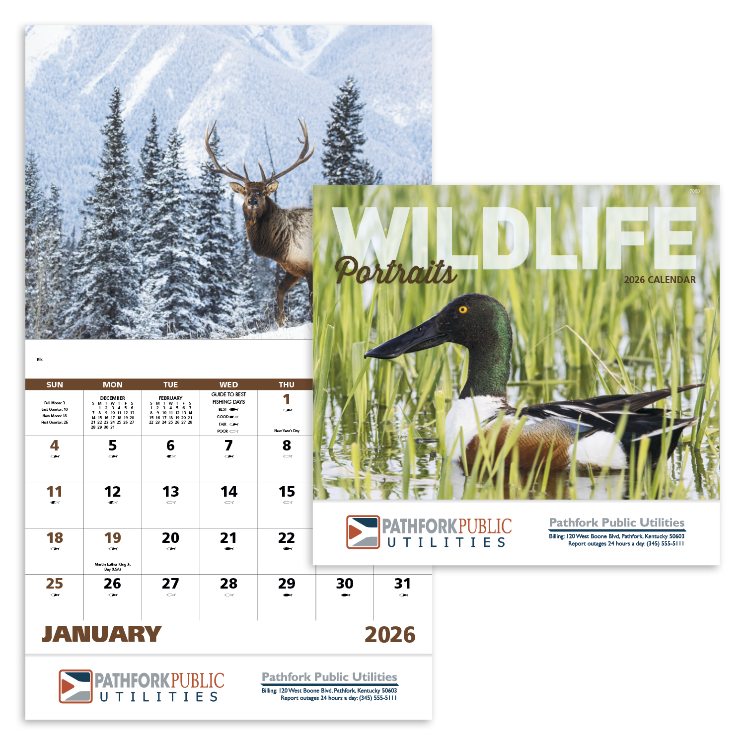 Good Value™ Wildlife Portraits - Stapled Calendar 12