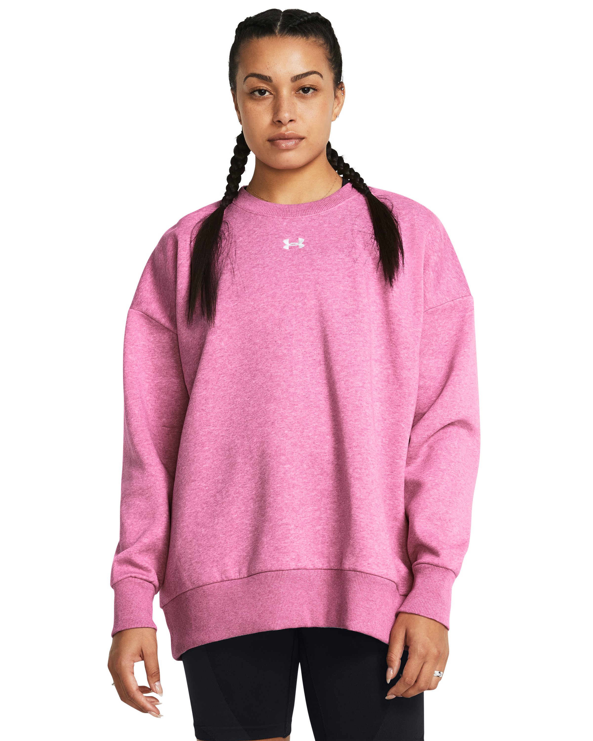 UA Rival Fleece Oversized Women's Crew, custom hoodie or sweatshirt with logo imprint 10