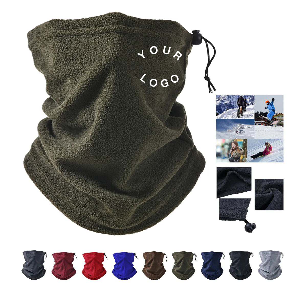 Embroidered Neck Tube Warmer 2