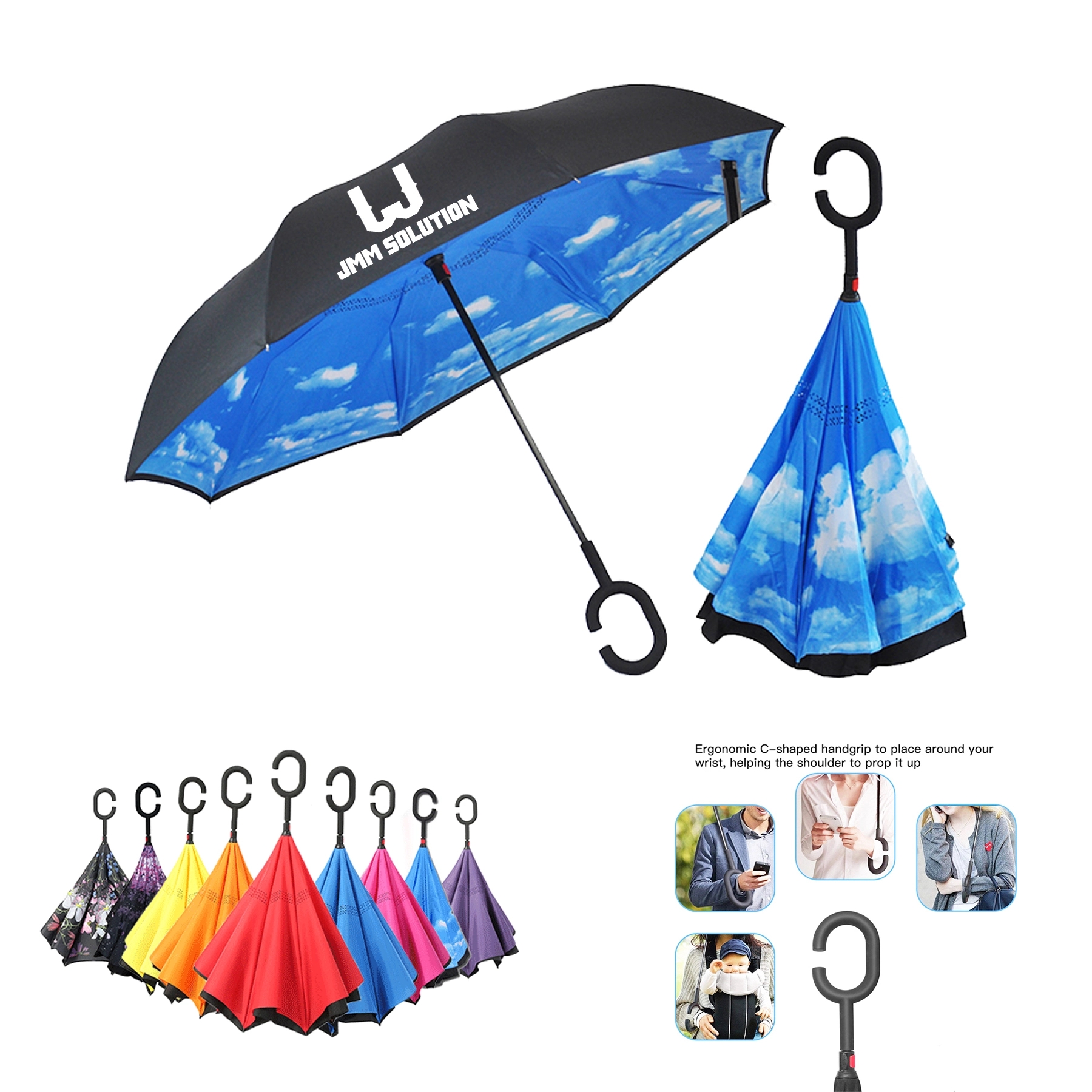 Double Layer Inverted Reverse Umbrella 1