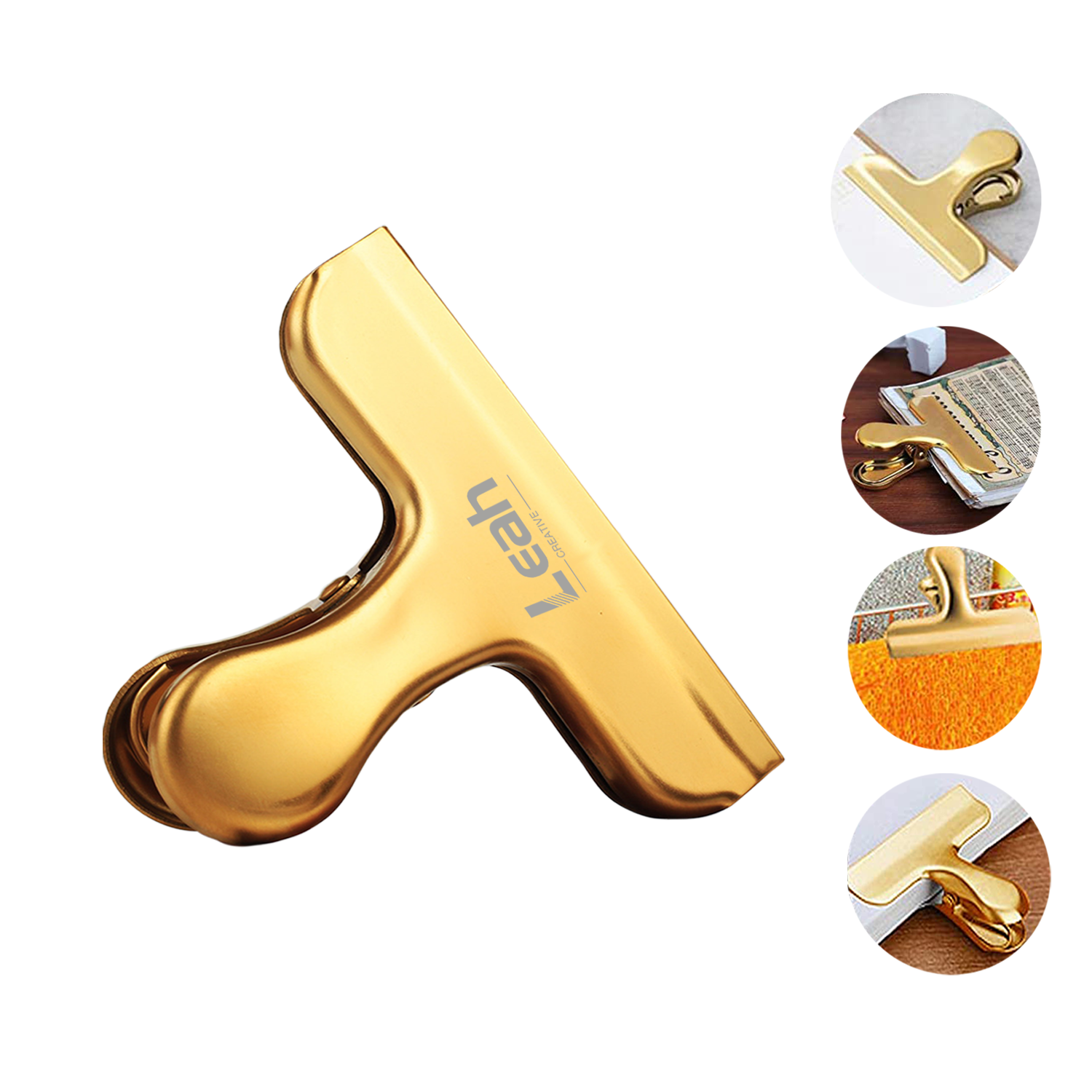 Gold Stainless Steel Clip 2