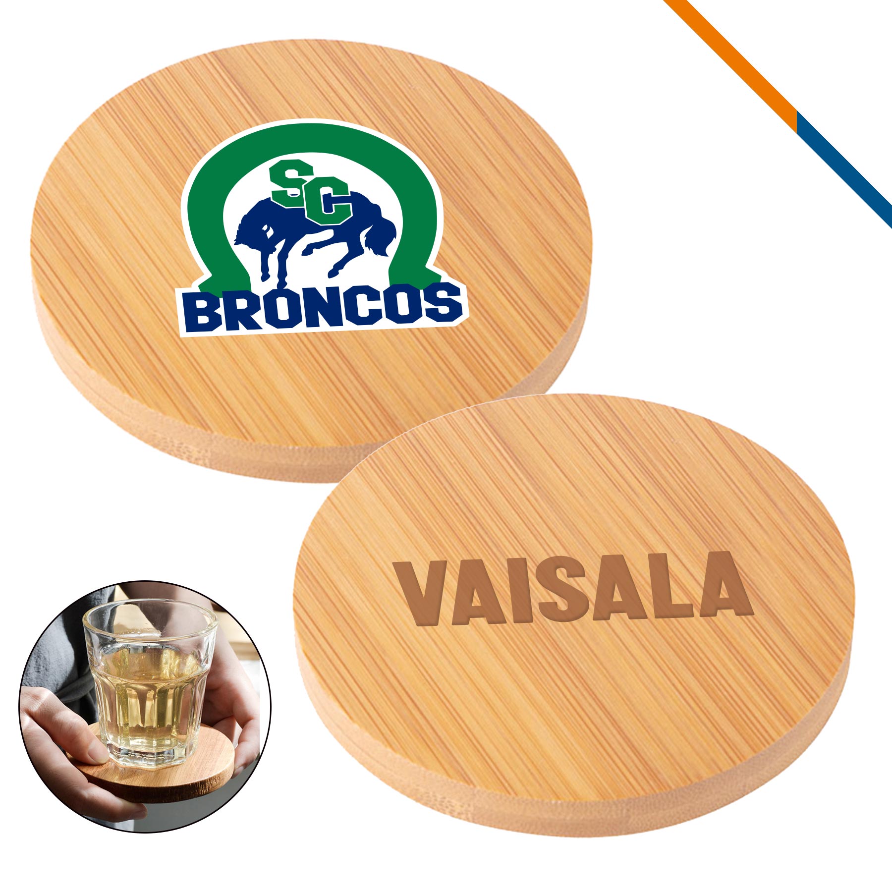 Lirae Bamboo Round Coaster 2