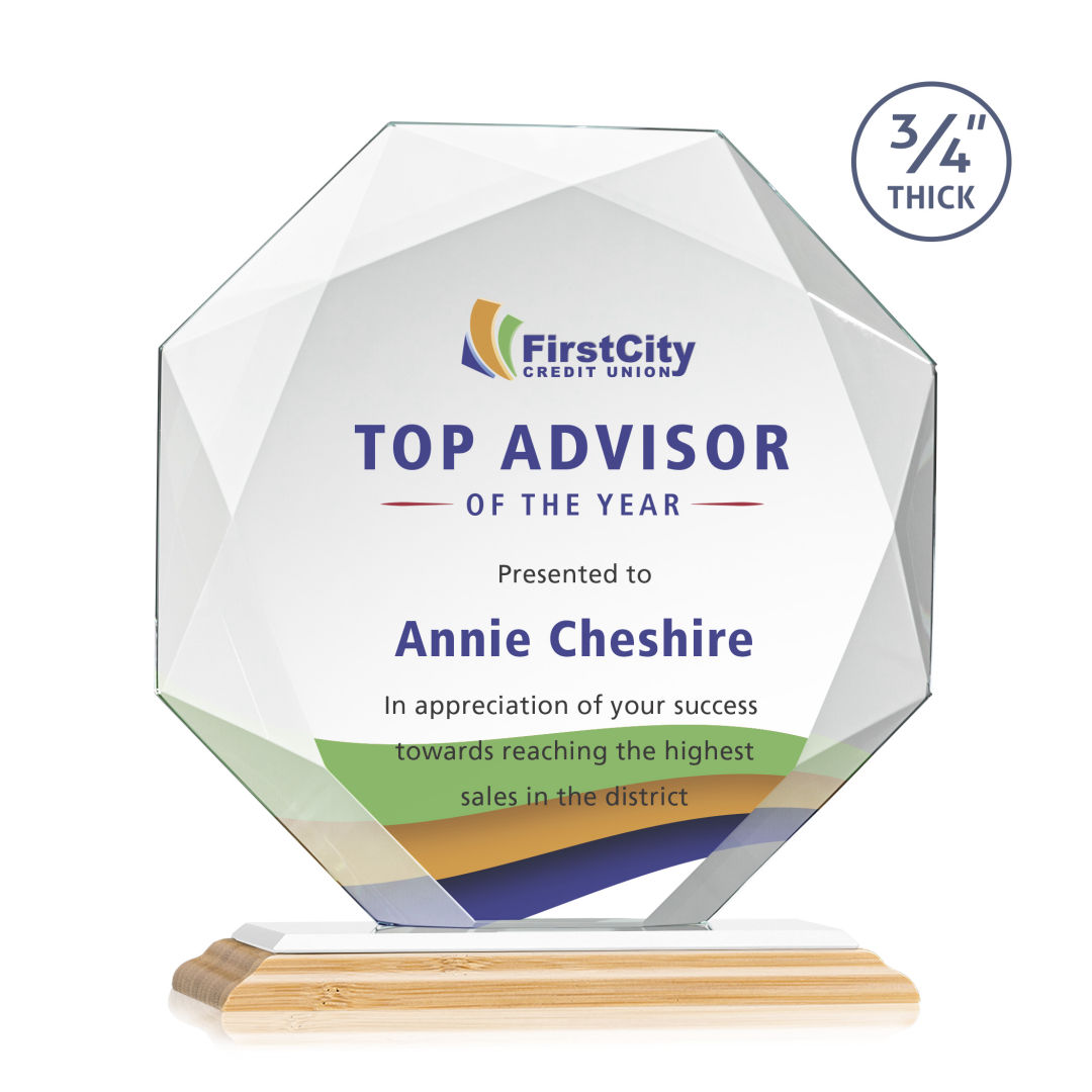 Bradford VividPrint™ Award - Bamboo/White 2