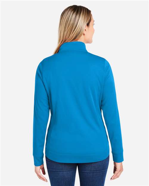 Women's Market Snag Protect Mesh Colorblock Quarter-Zip Pullover - CE404W 2