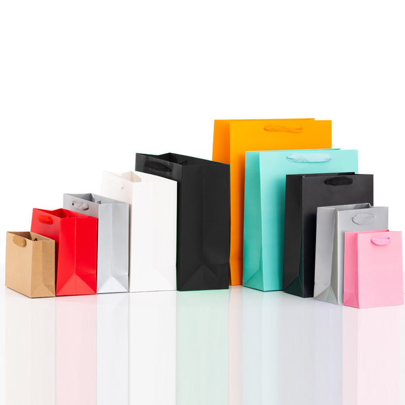 Tote Paper Bag W/ Ribbon Handle (10 1/4" W x 12 5/8" H x 4 3/4" G) 1