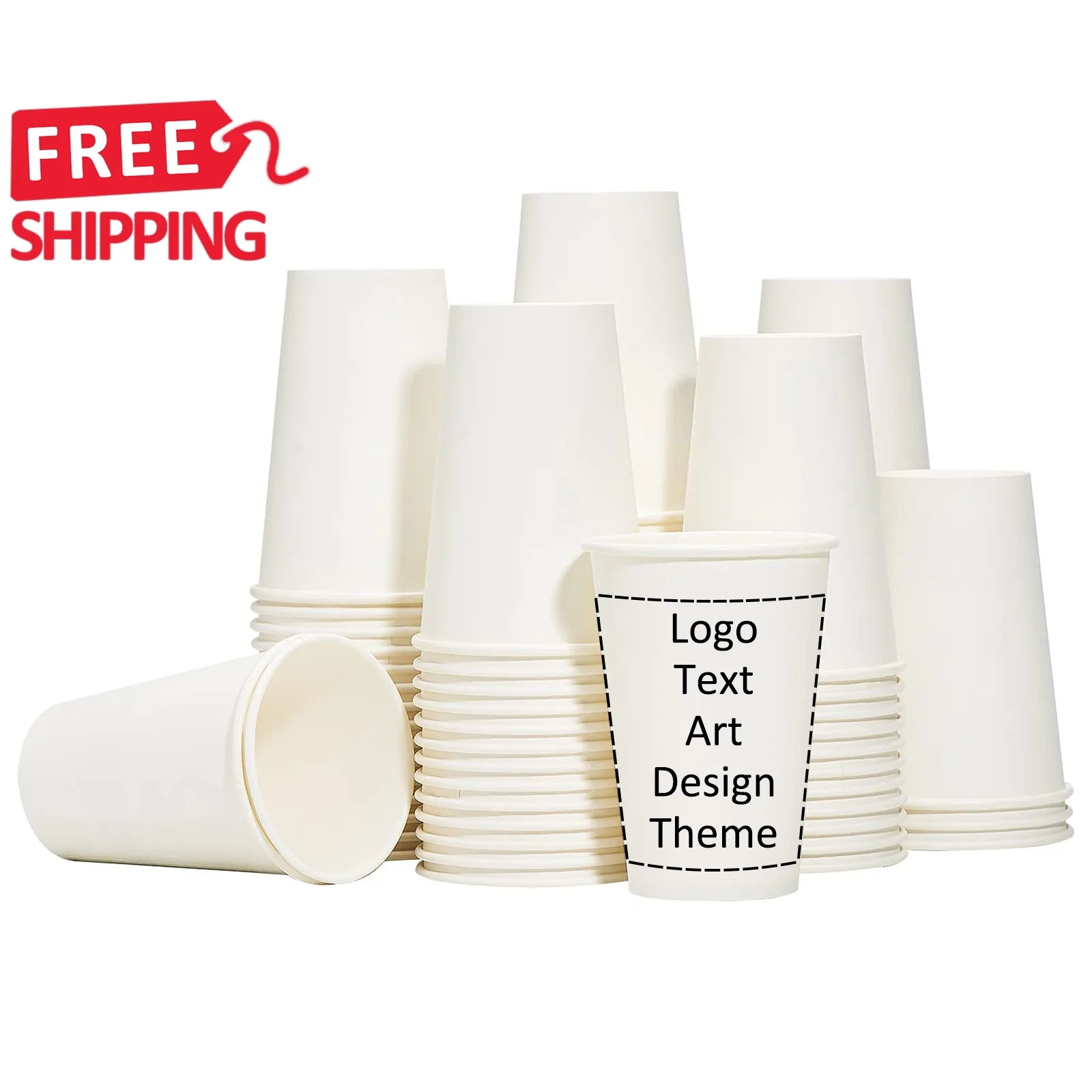 Disposable Paper Cup 3 oz 8 oz 12 oz 16 oz 22 oz 3