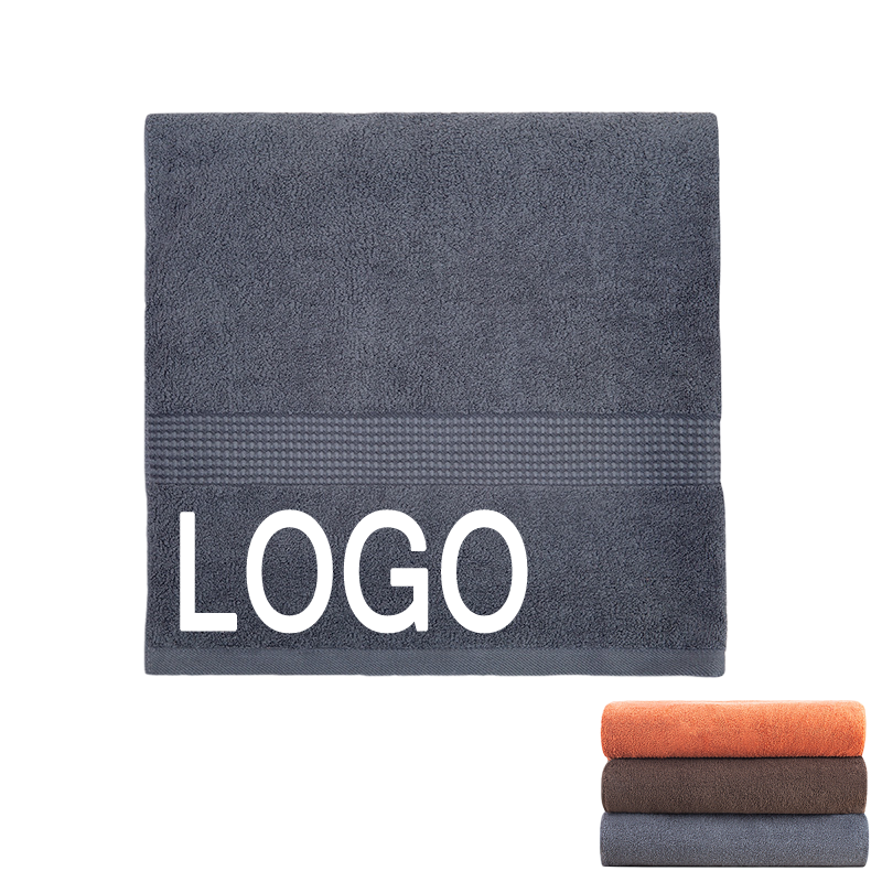 Custom Gift 100% Cotton Long Thick Soft Bath & Beach Towel 5