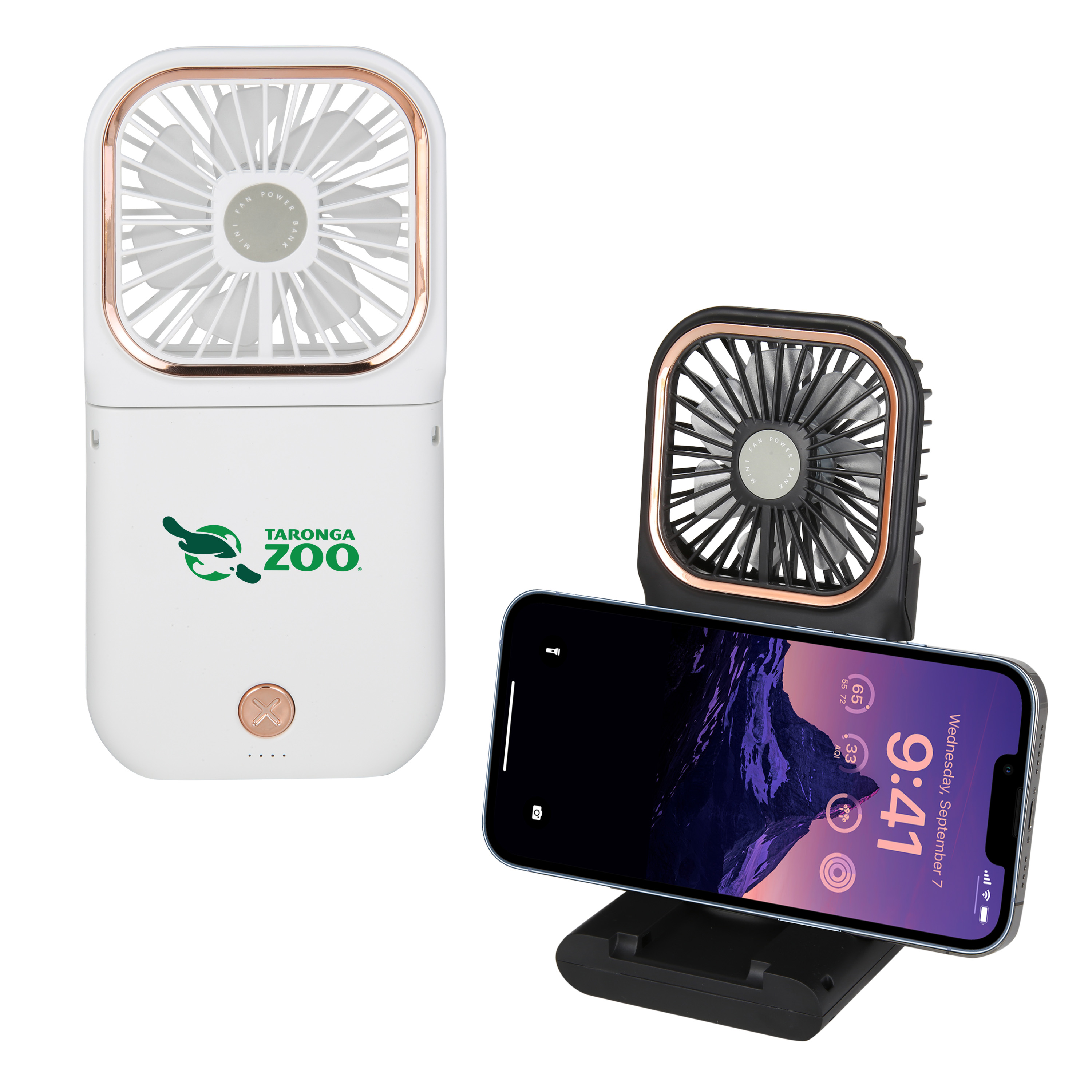 3 IN 1 Mini Fan 3,000mAh Power Bank