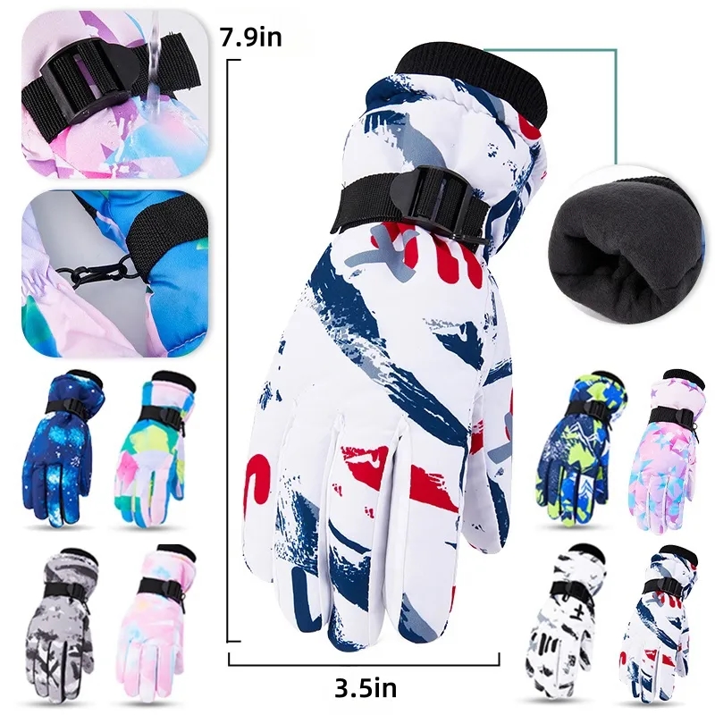 Kids' Winter Gloves, Fleece-Lined And Cold-Resistant 2