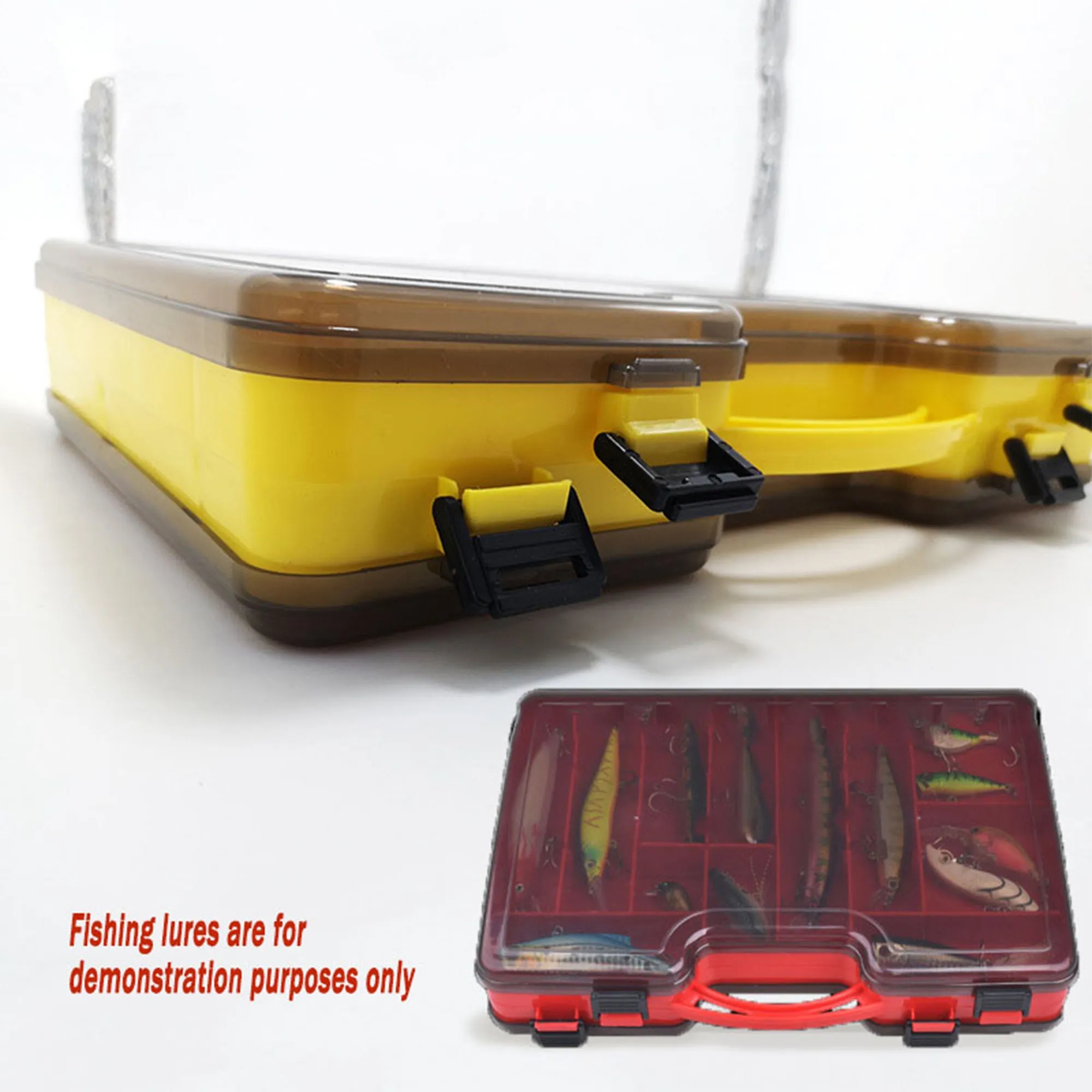 MOQ10 Double-layer Plastic Fishing Bait Box 2