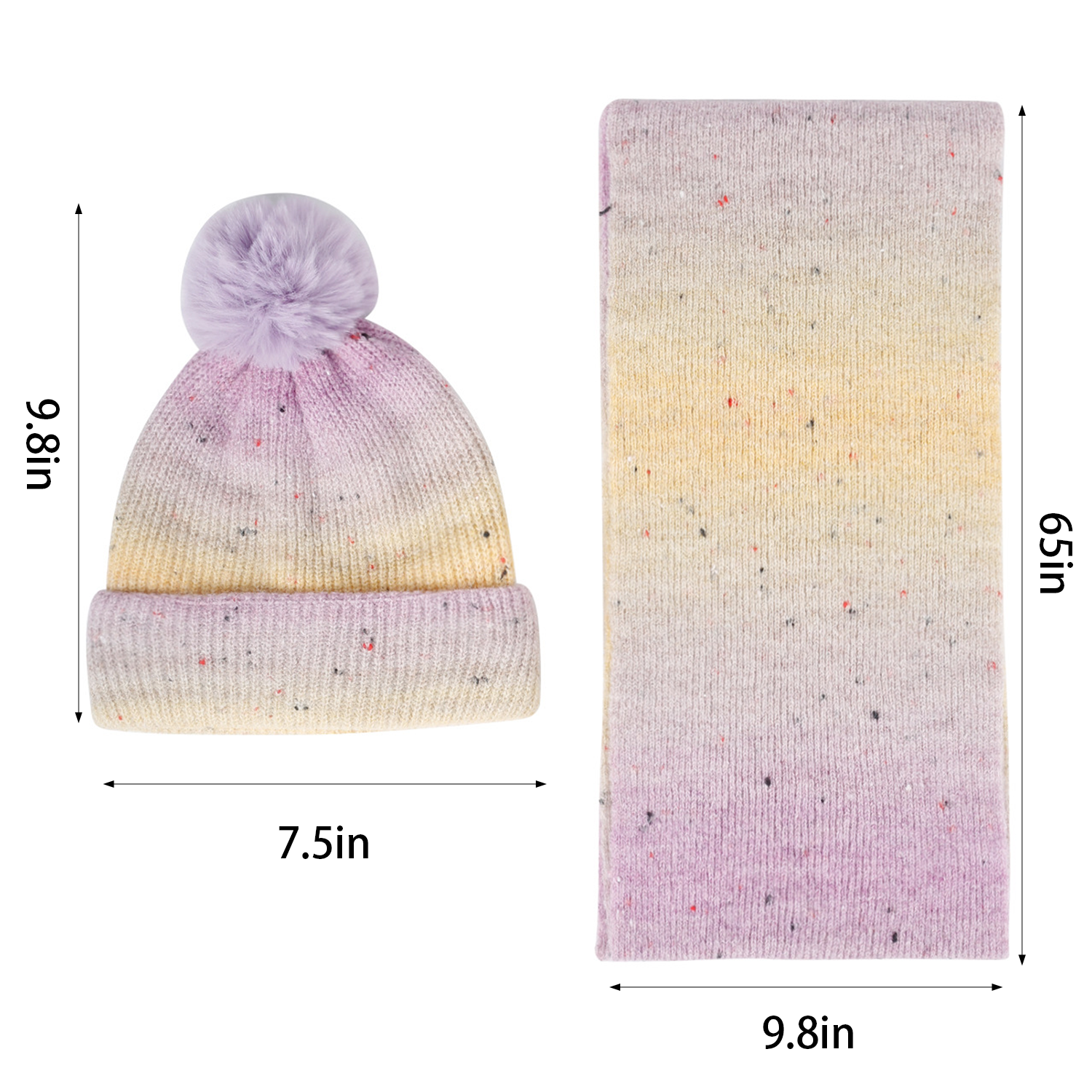 High-end Scarf and Hat Set 3