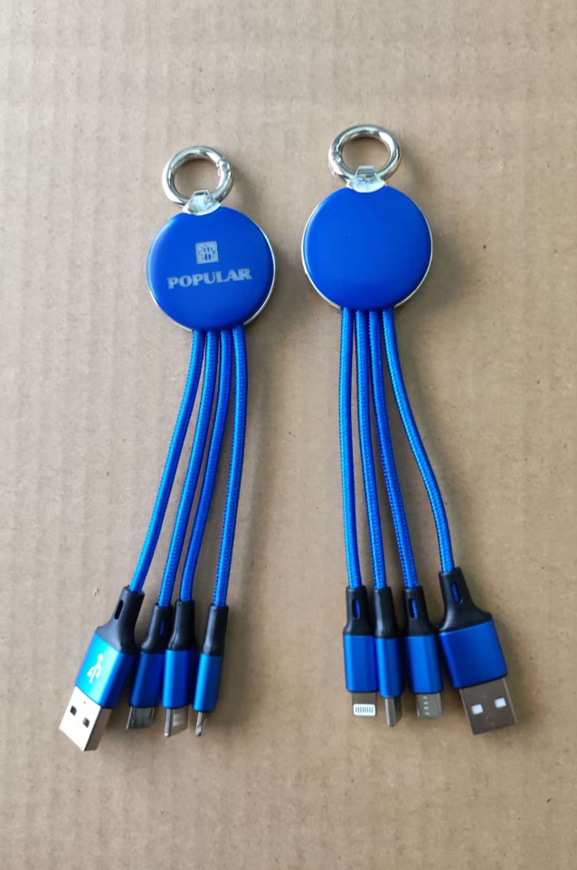 USB LED Light Logo 3-In-1 Charging Cables 4