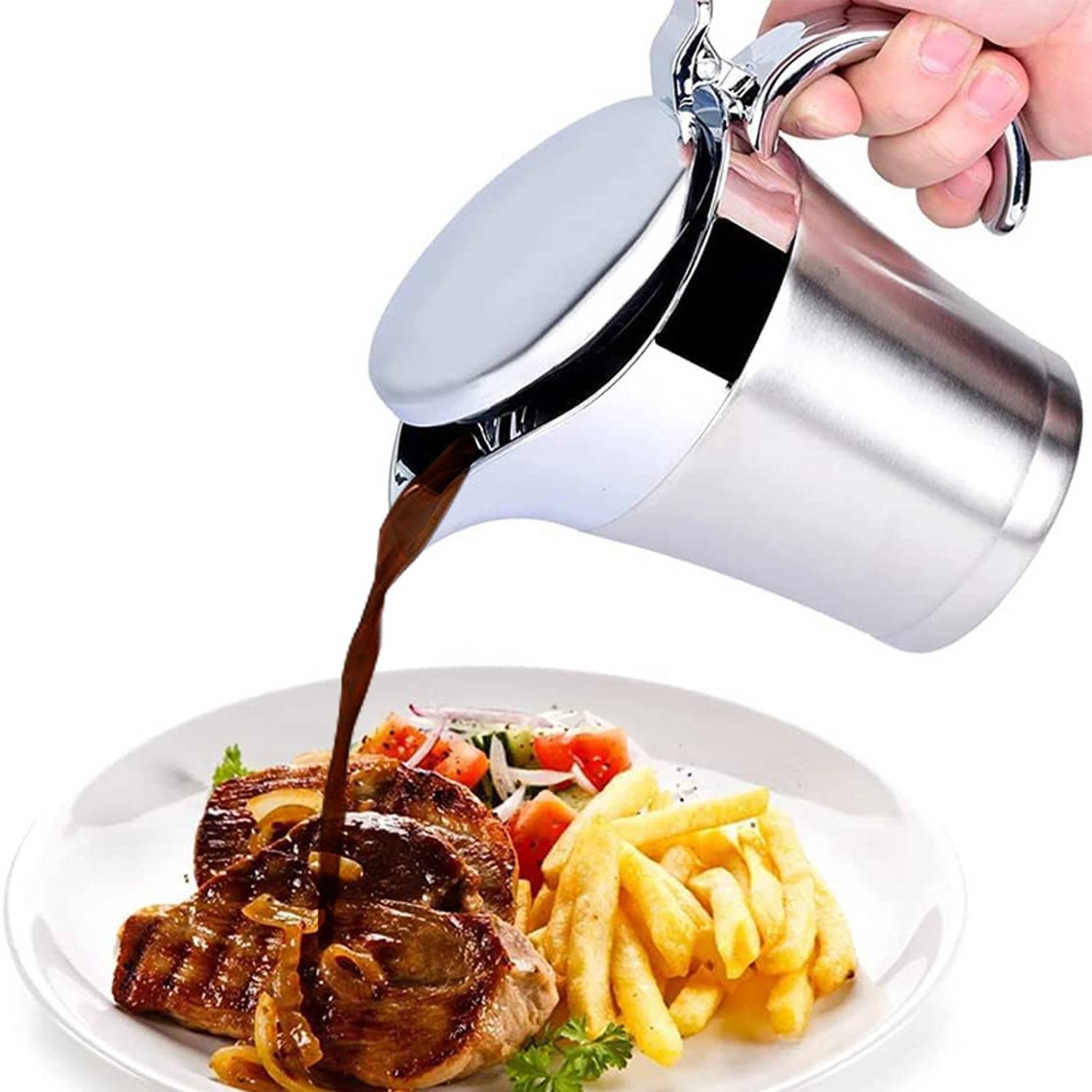 16oz Insulated Stainless Steel Gravy Boat 5