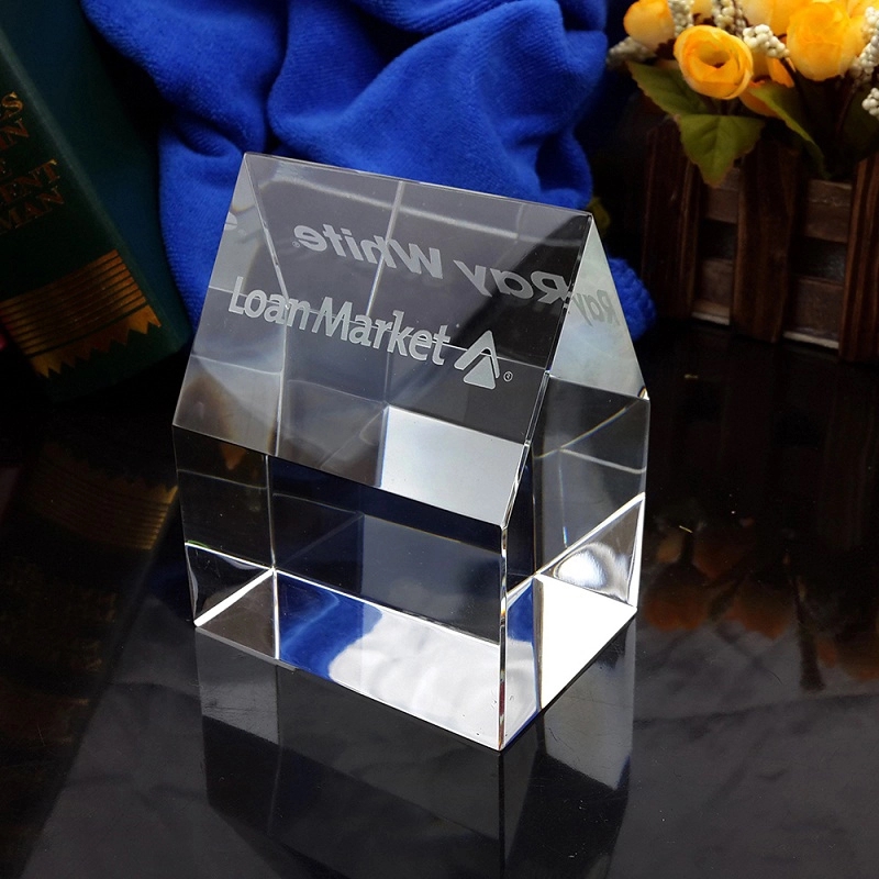 Crystal House Paperweight 4
