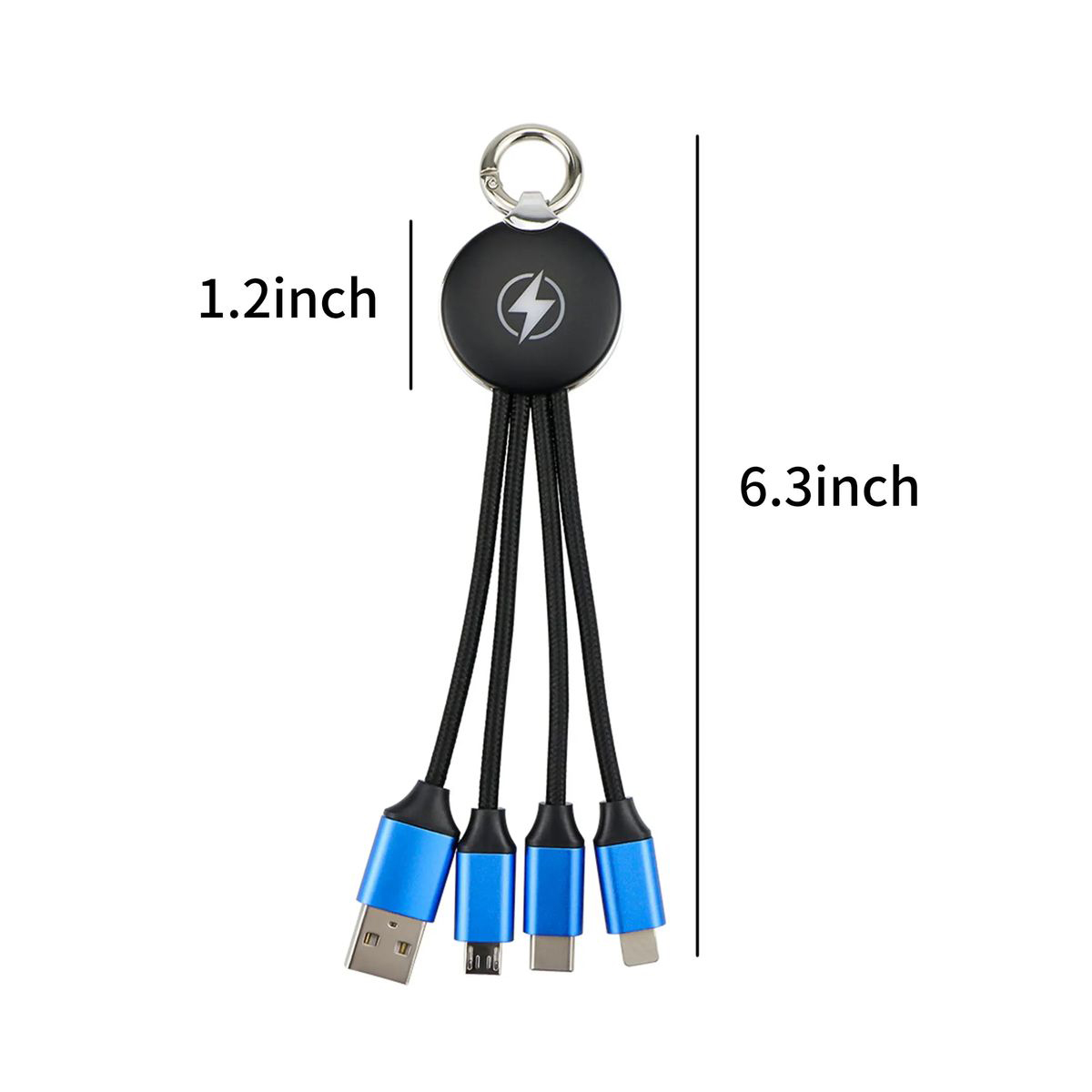 Plastic Glowing Logo Charging Cable 6