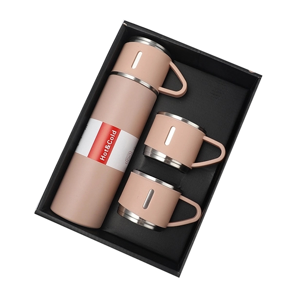 16.9oz Vacuum Insulated Bottle with 3 Cups 3