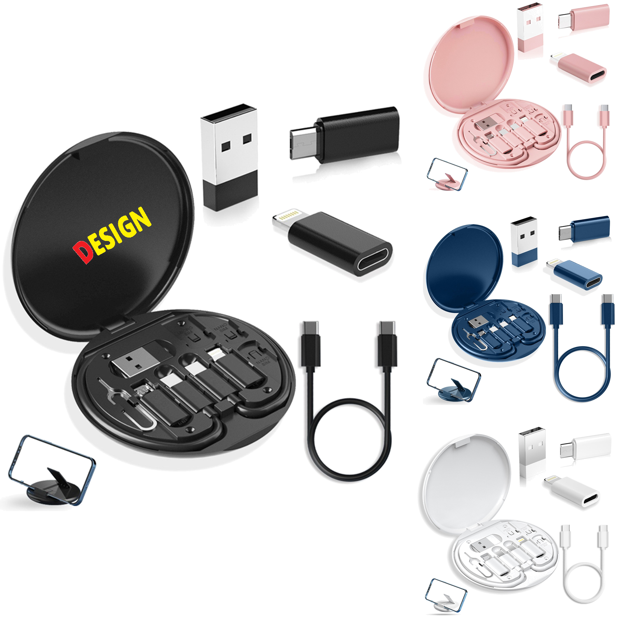 Portable Multifunctional Data Cable Organizer MOQ 50 3