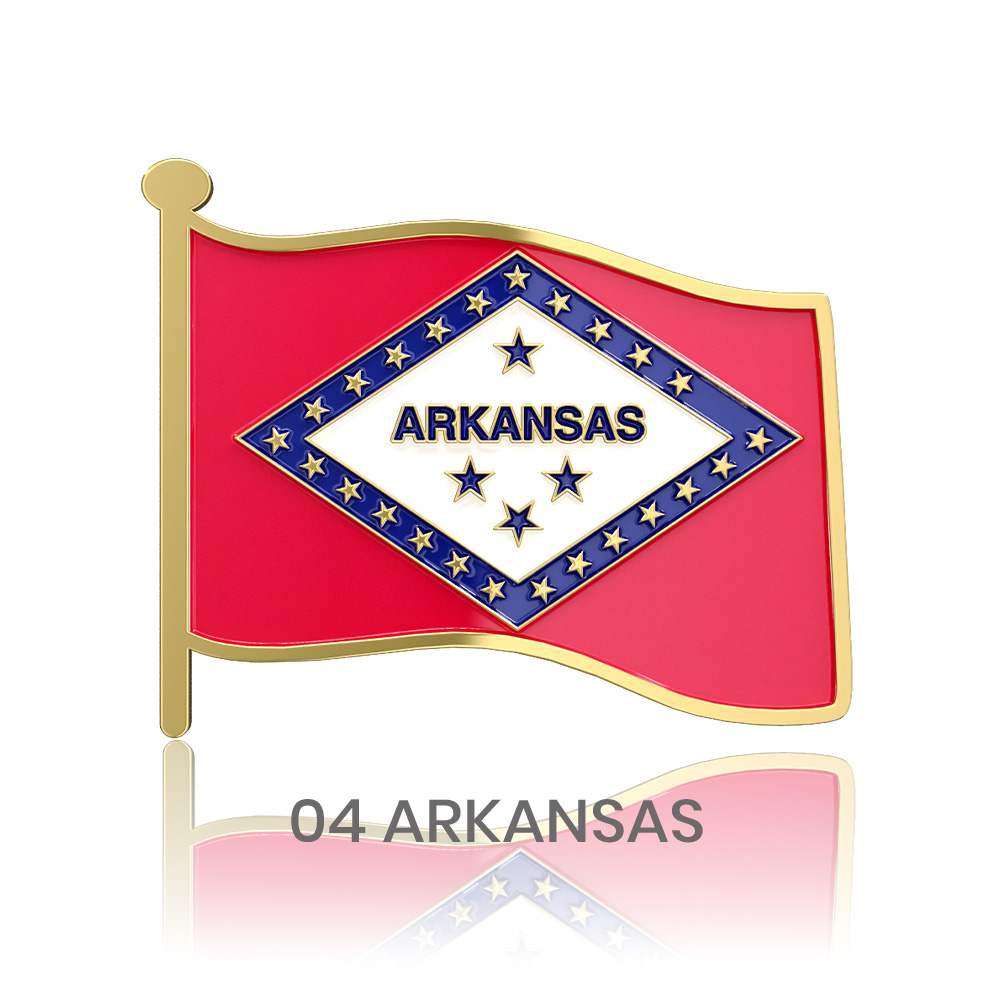 1" Stock Flag Pins 60