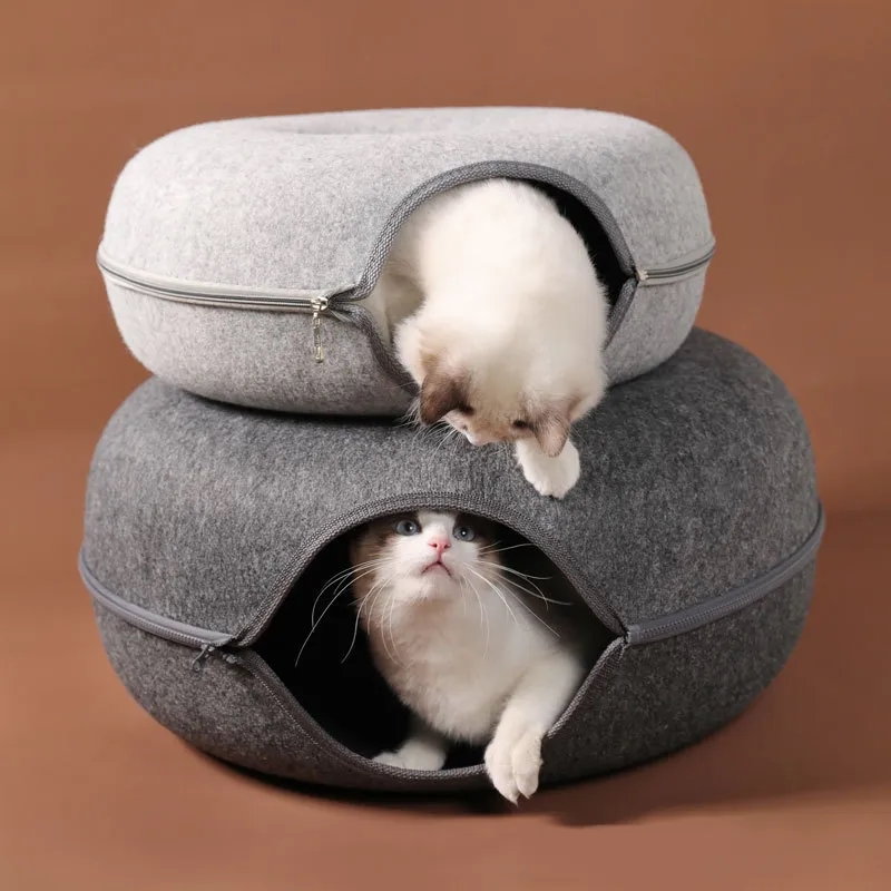 A Circular Cave For Kittens Cat Bed 2