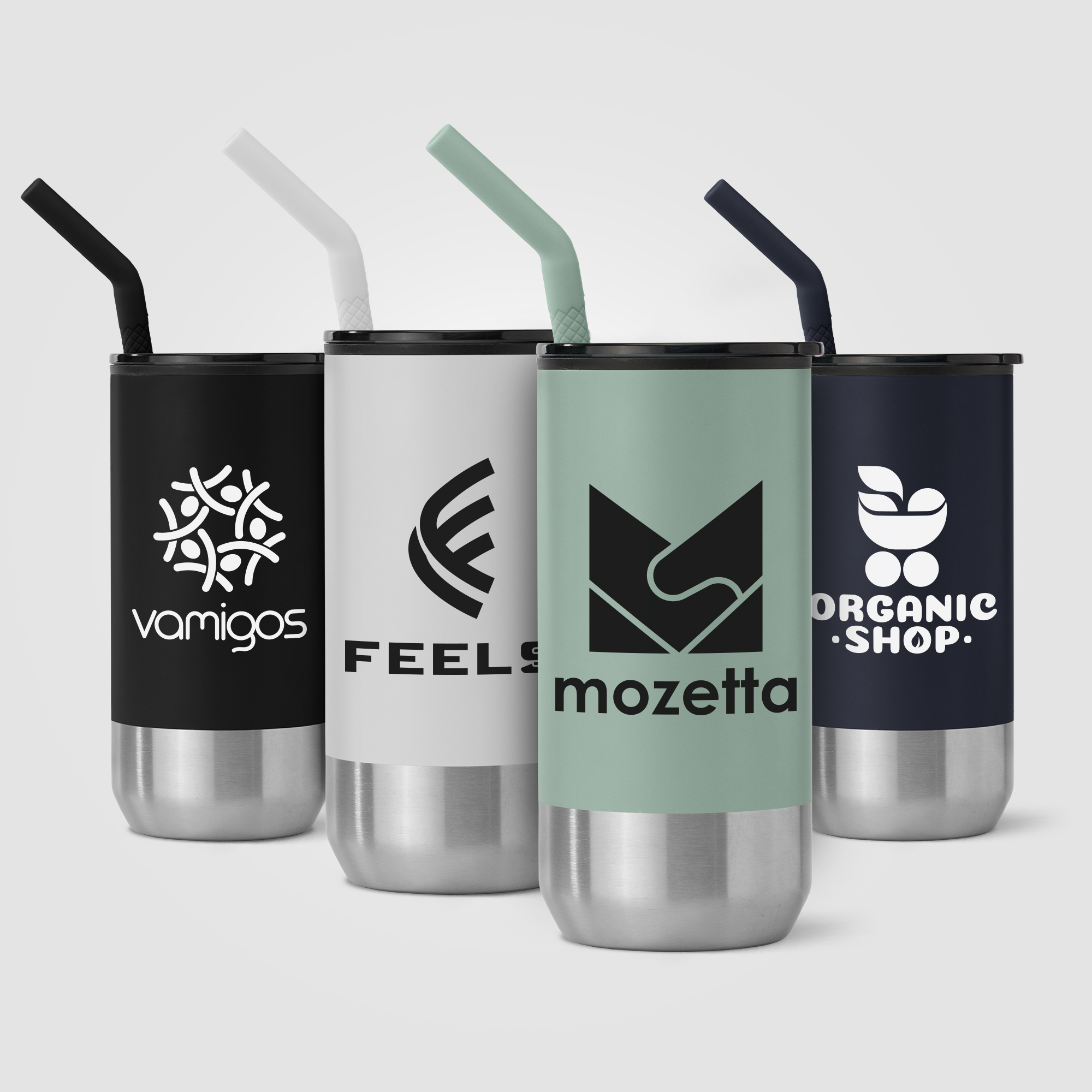 Atlantis - 16 oz. Double Wall Tumbler - Stainless with Recycled RPP Inner 17