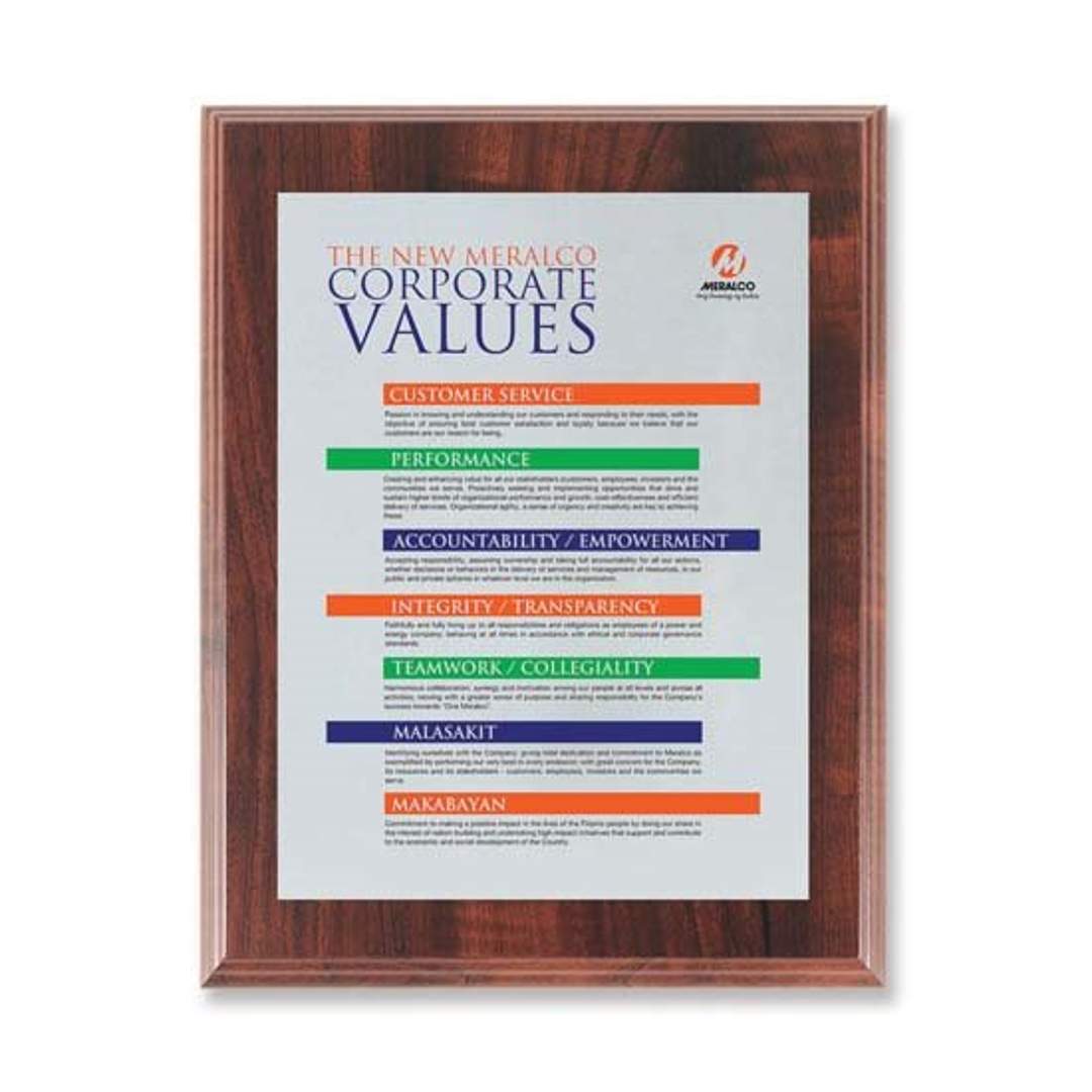 Screenprint Aluminum - Walnut Finish 3