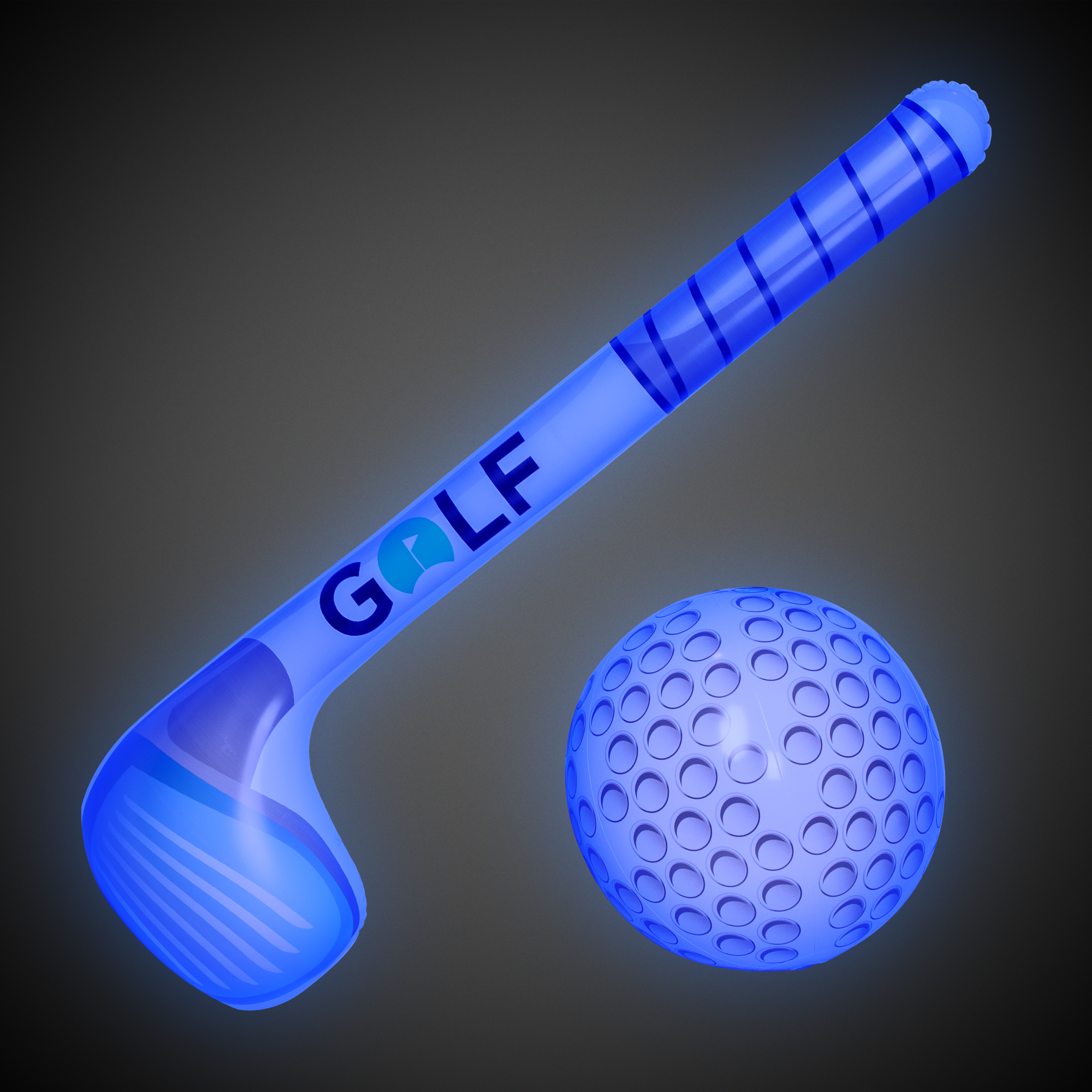 Light Up Golf Club and Ball Inflatable Set 5