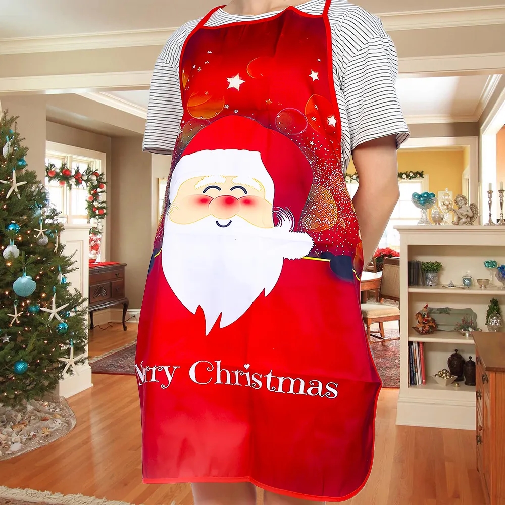 Christmas Print Apron Kitchen Cooking 2
