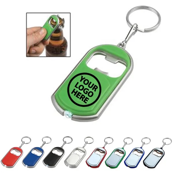 3-in-1 Bottle Opener Key Chain with LED Light 1