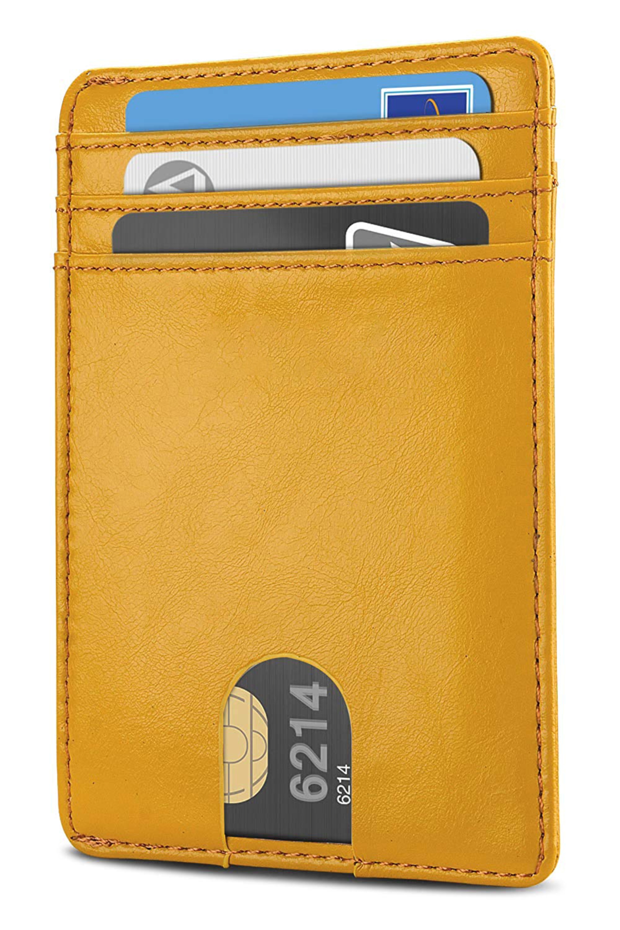 Compact PU Leather RFID Blocking Wallet and Credit Card 6